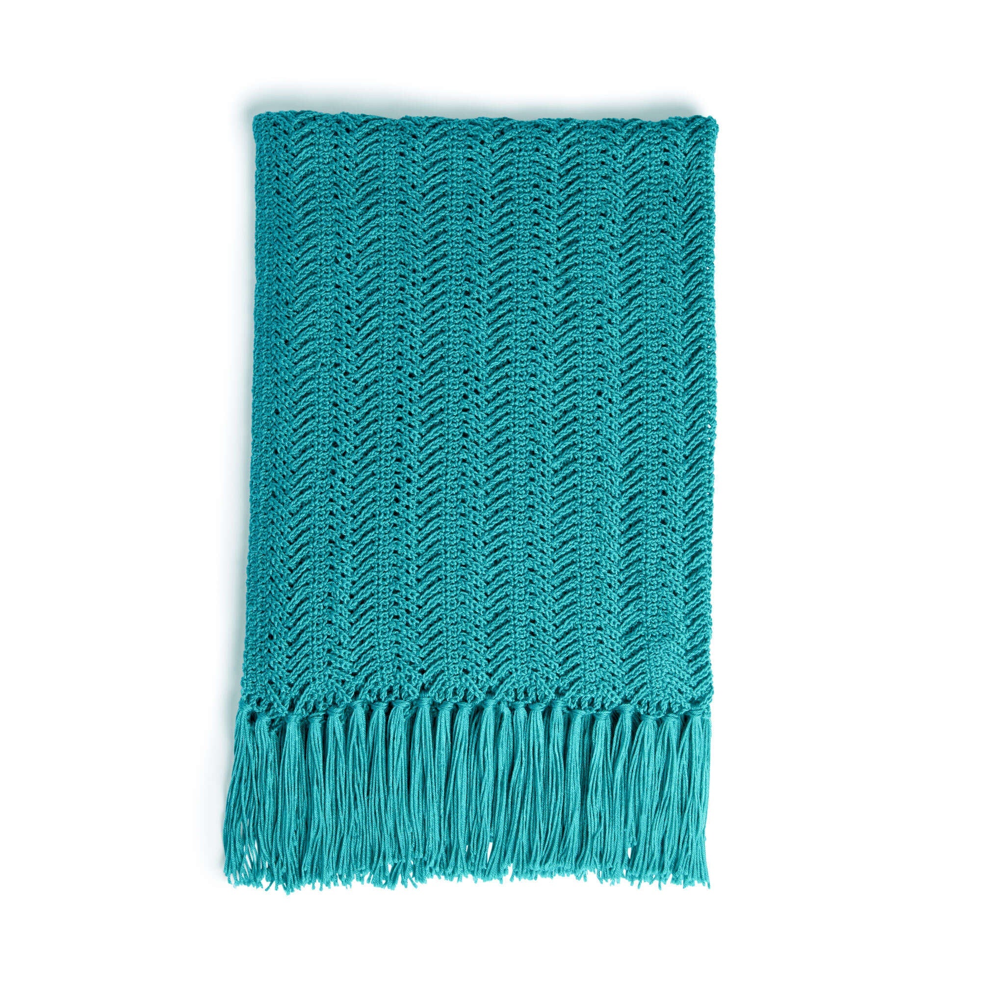 Caron Vertical Herringbone Crochet Blanket (Digital Download)