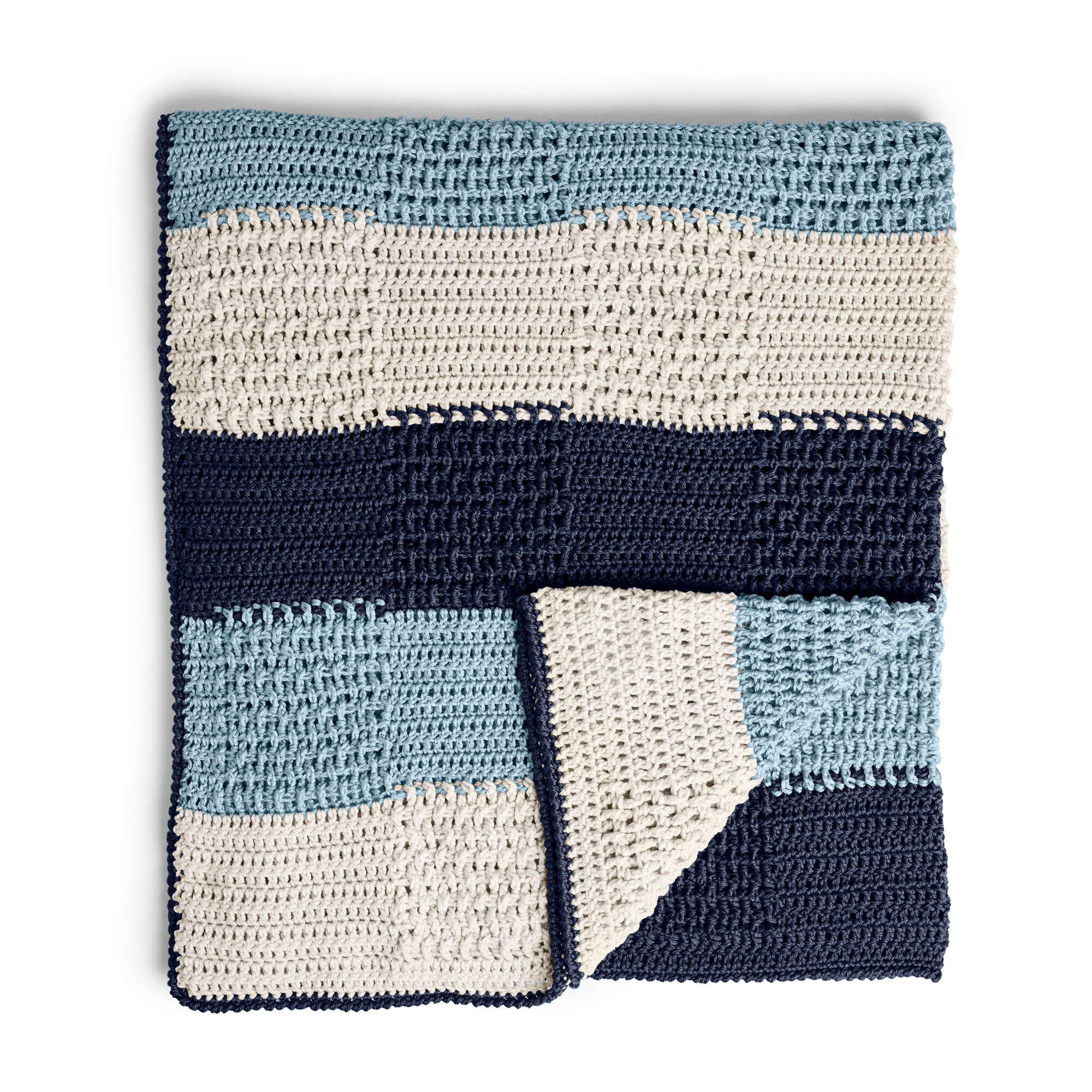 Caron Textures Stripes Crochet Blanket (Digital Download)