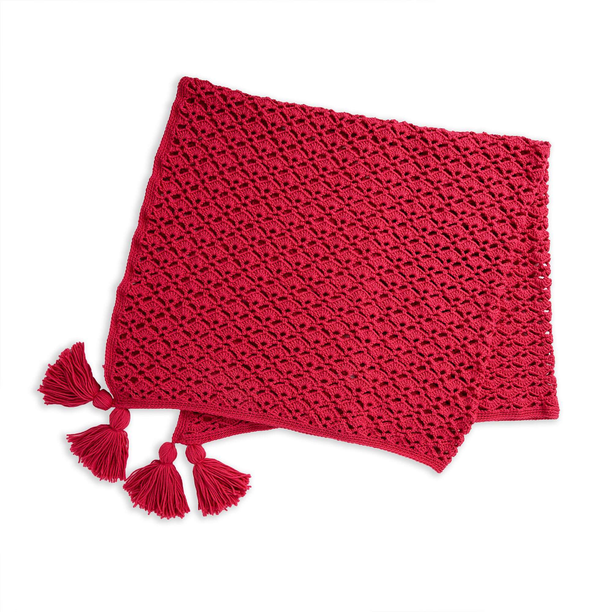 Caron Shell Stitch Crochet Blanket (Digital Download)