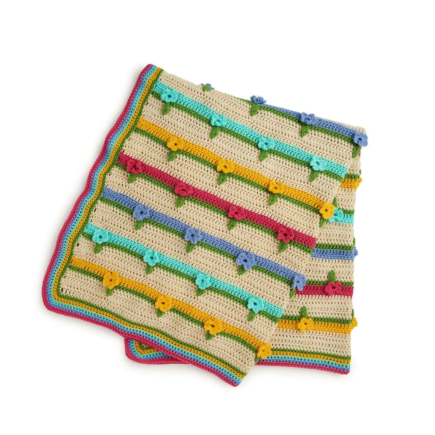 Caron Flower Power Crochet Blanket (Digital Download)