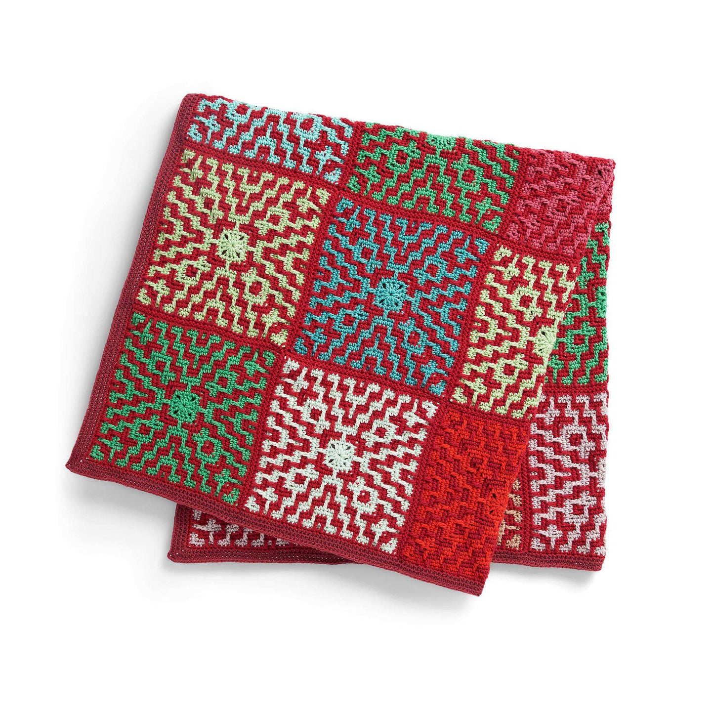 Caron Mosaic Motifs Crochet Blanket (Digital Download)