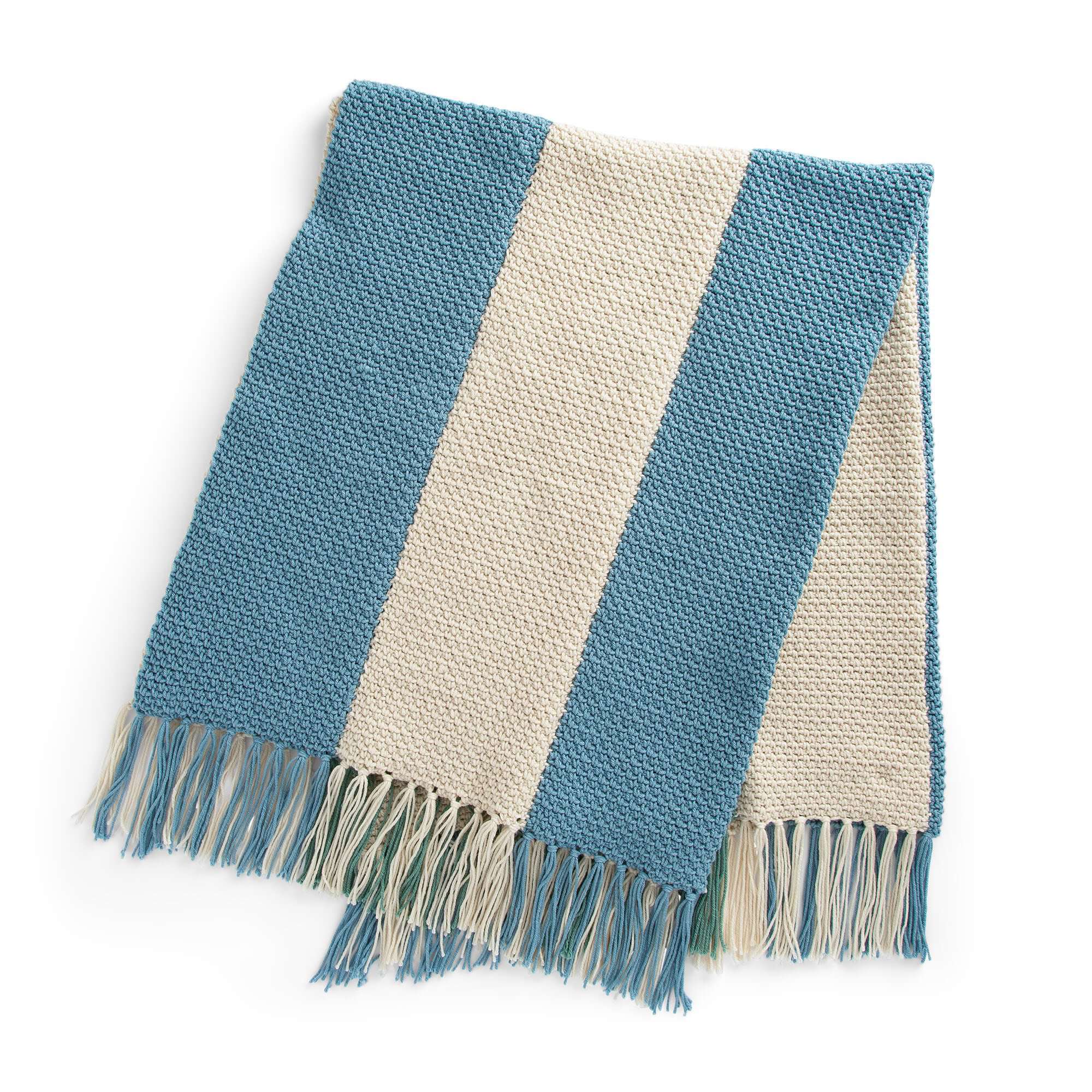Caron Vertical Stripes Crochet Blanket (Digital Download)