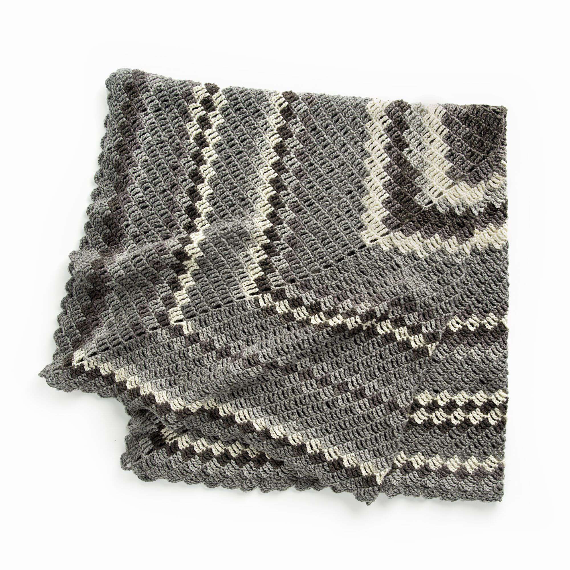 Caron Stacked from the Middle Crochet Blanket (Digital Download)