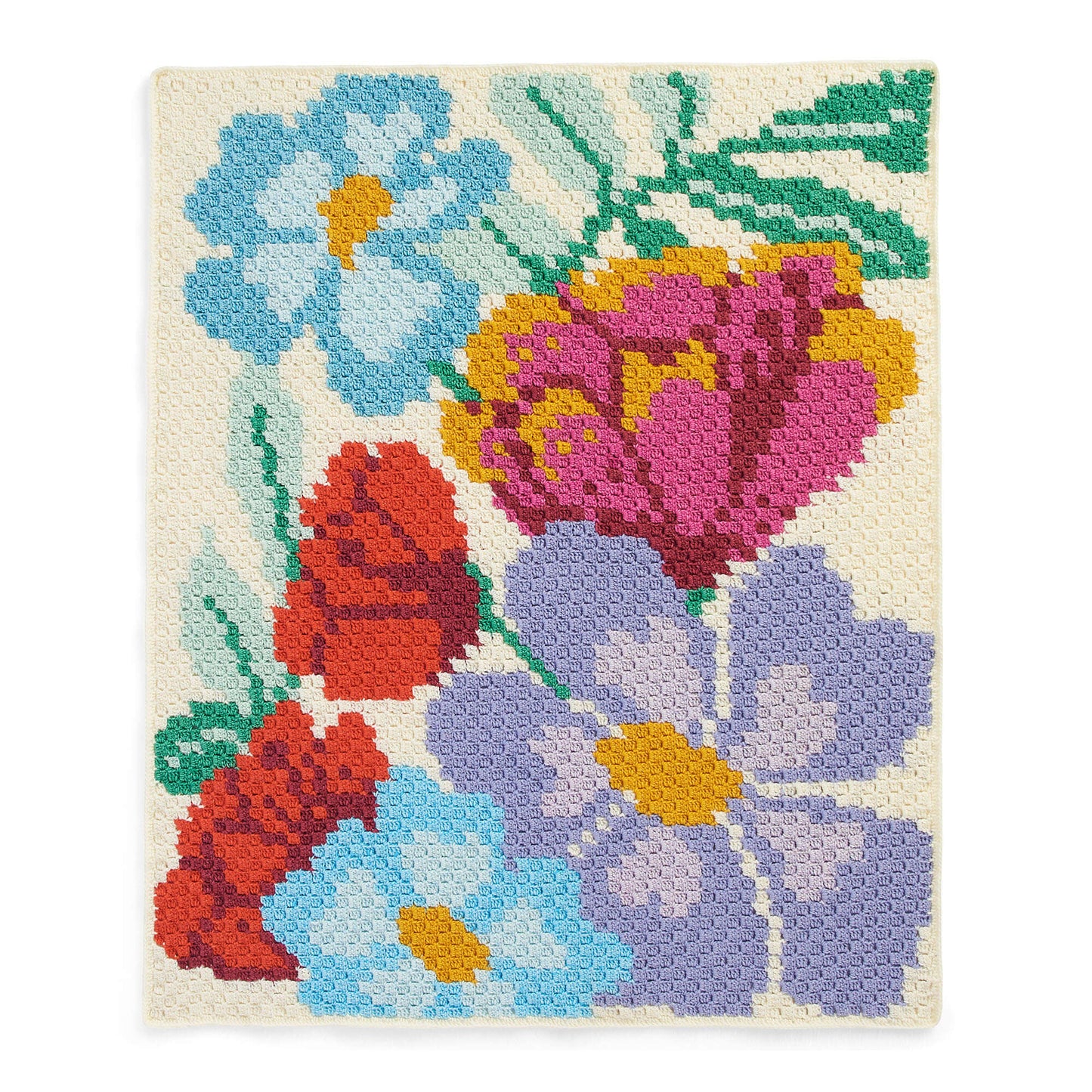 Caron Corner to Corner Pretty Florals Crochet Graphghan (Digital Download)