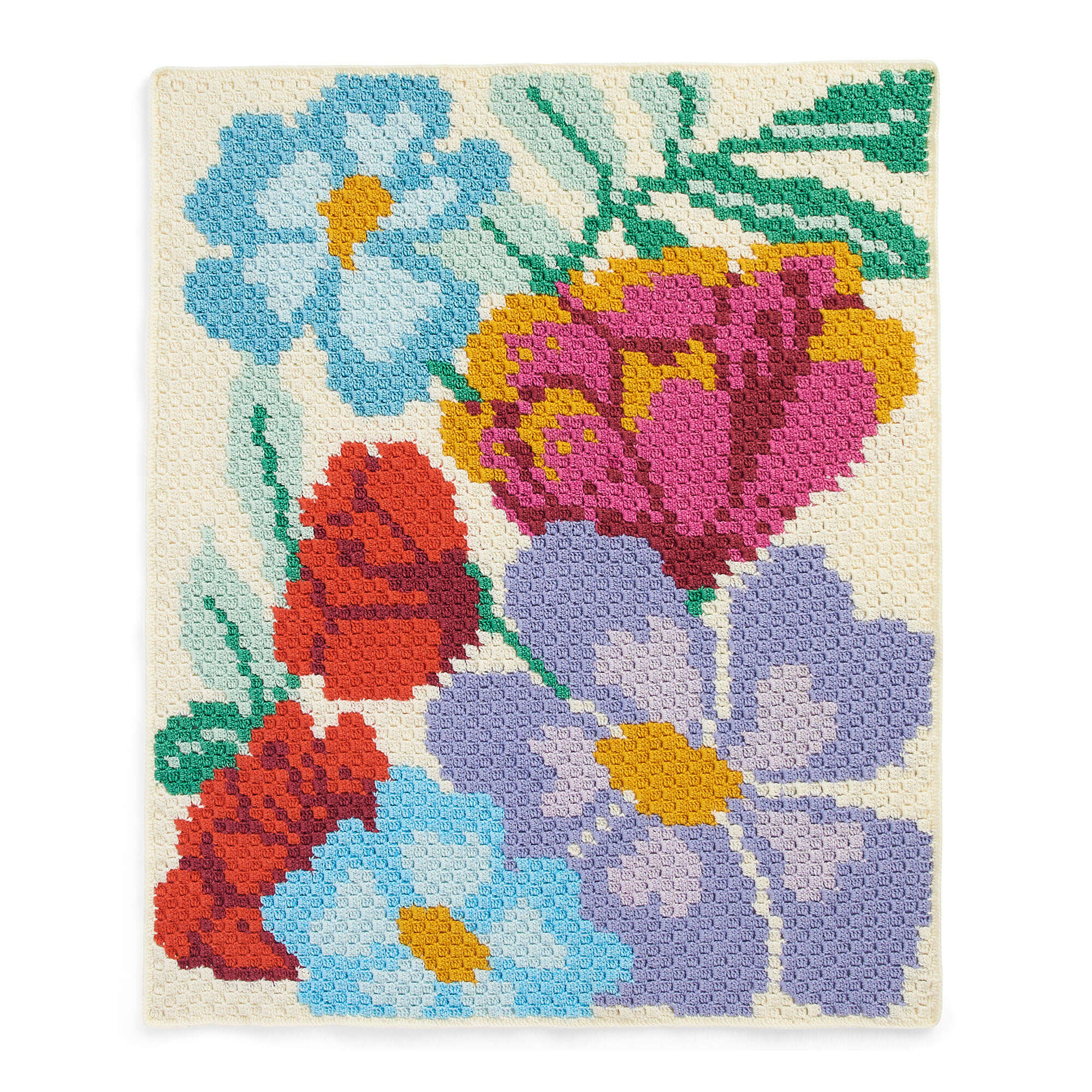 Caron Corner to Corner Pretty Florals Crochet Graphghan (Digital Download)