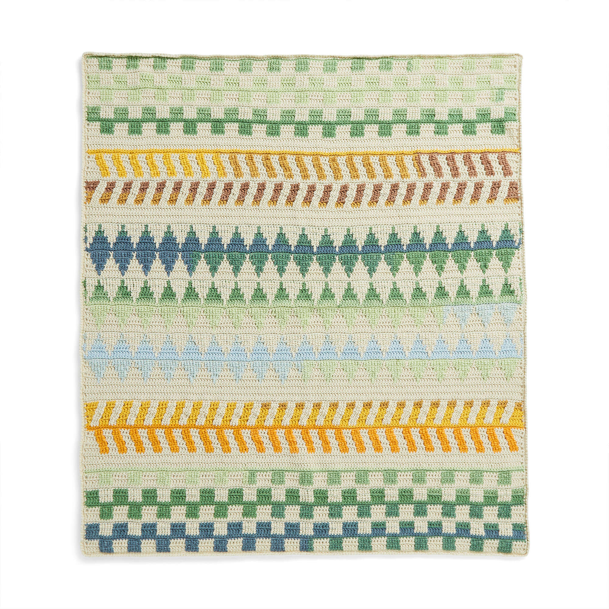 Caron Geometry Lessons Crochet Blanket (Digital Download)
