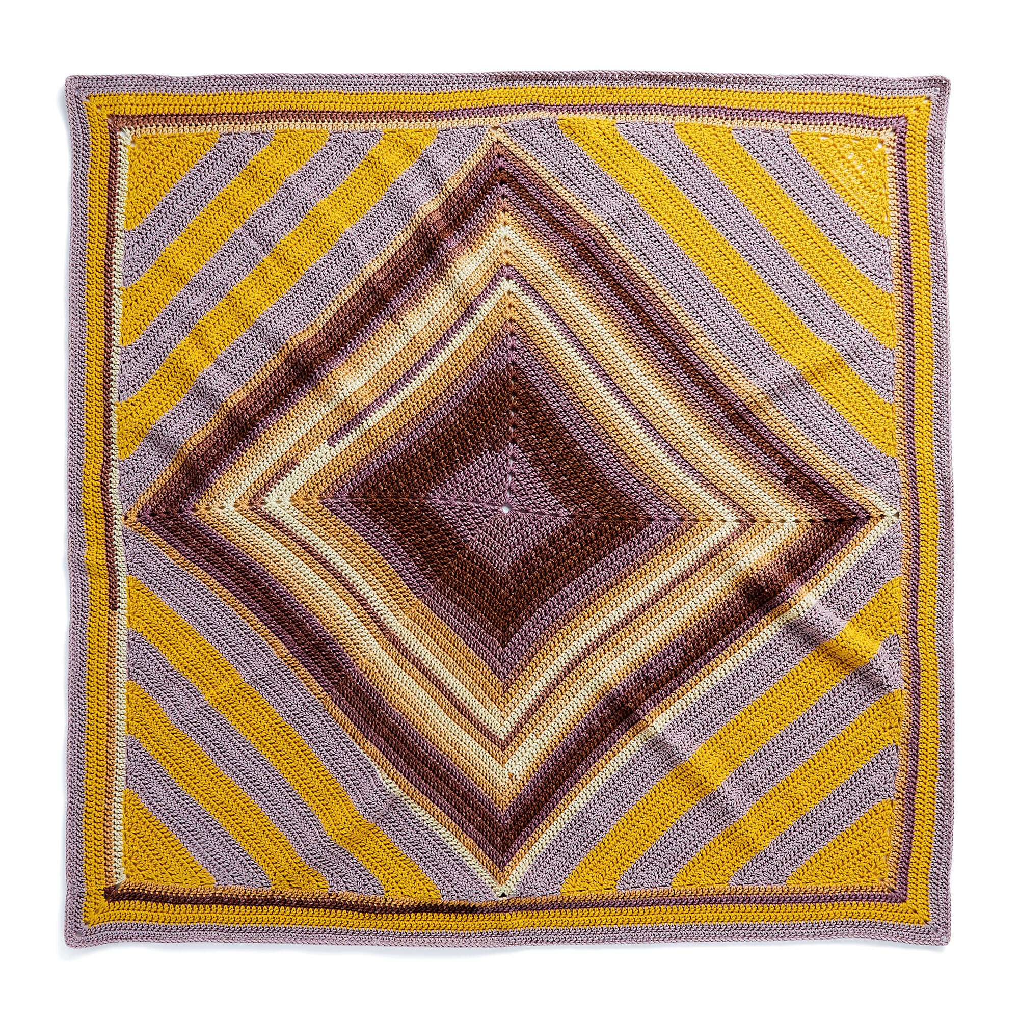 Caron Tilted Squares Crochet Blanket (Digital Download)