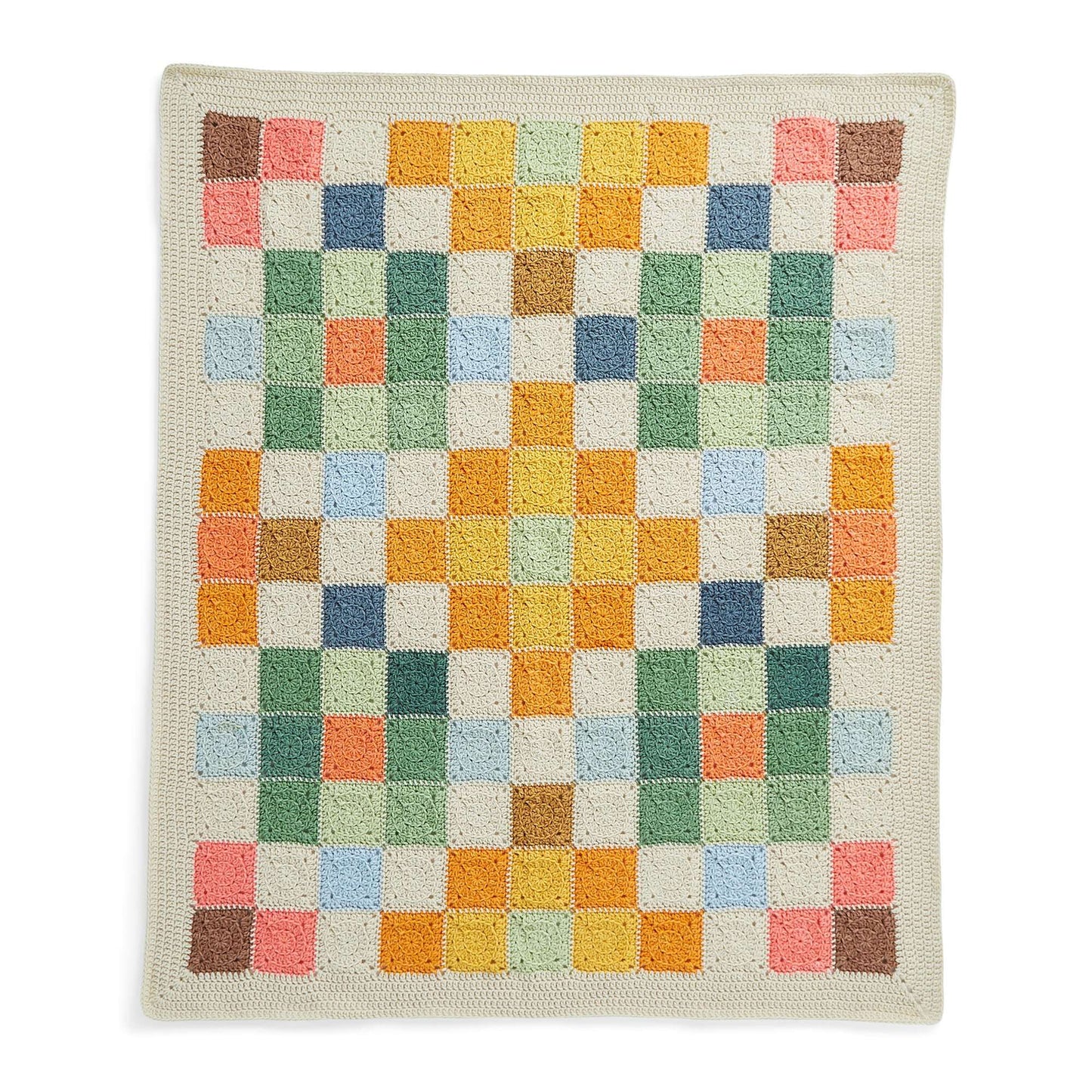 Caron Crochet Country Quilt Blanket (Digital Download)
