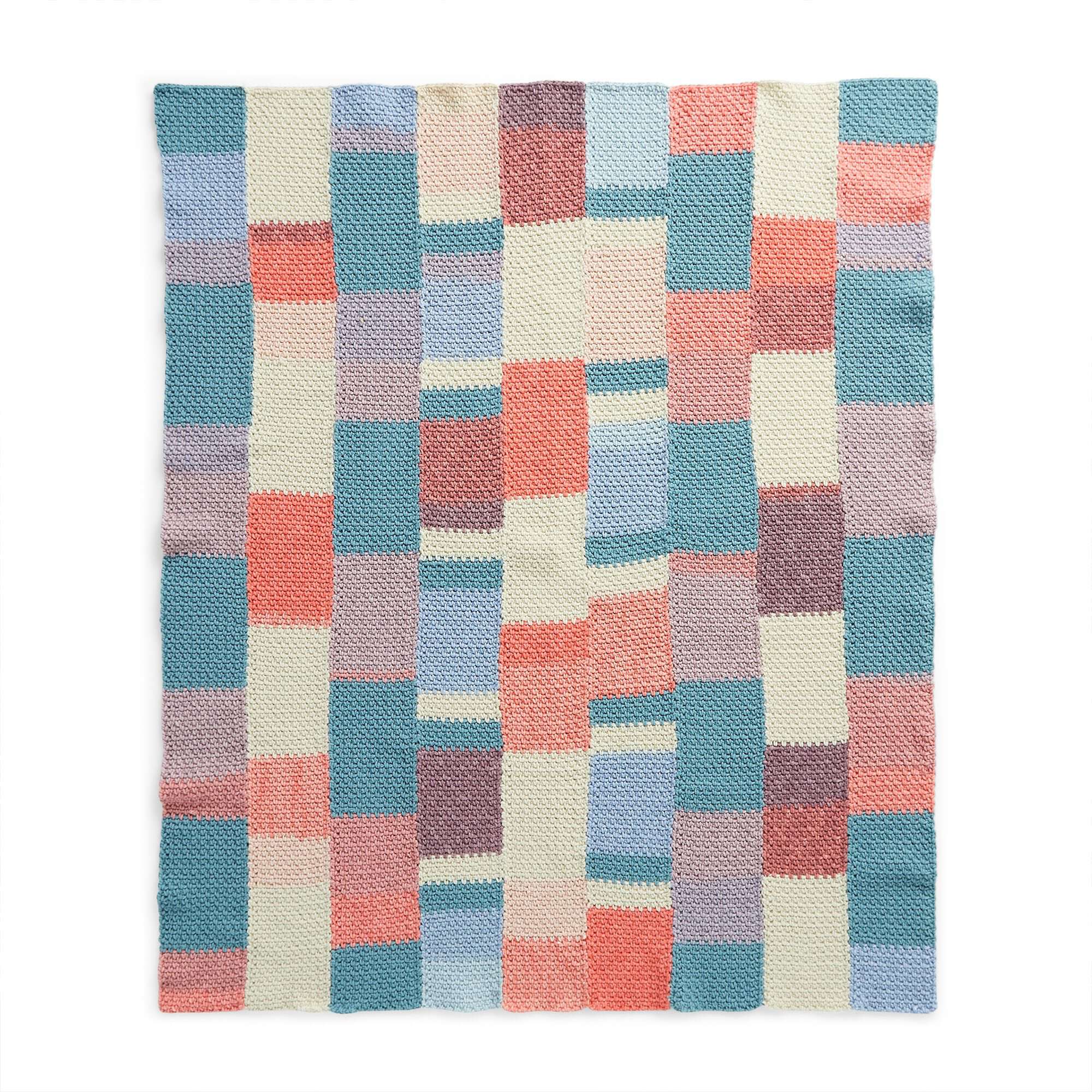 Caron Stained Glass Panels Crochet Afghan (Digital Download)