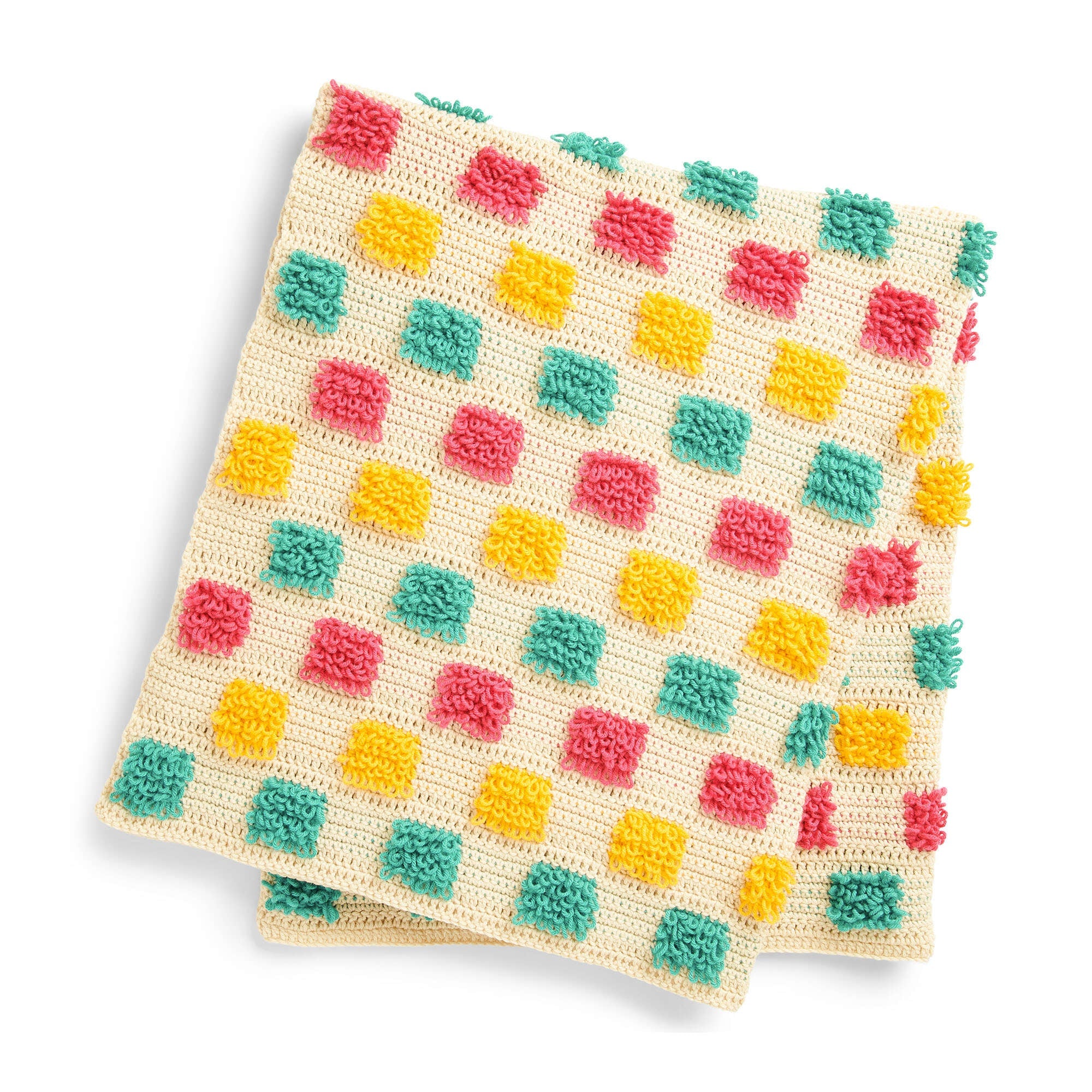 Caron Loopy Stripes Crochet Blanket (Digital Download)