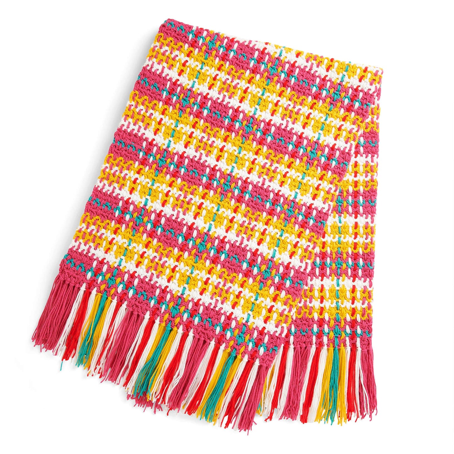 Caron Rad Plaid Crochet Blanket (Digital Download)