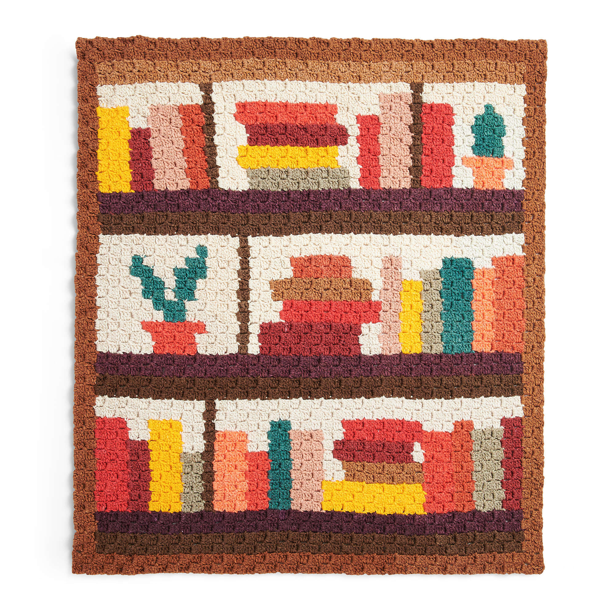Caron Crochet Bookcase Blanket (Digital Download)