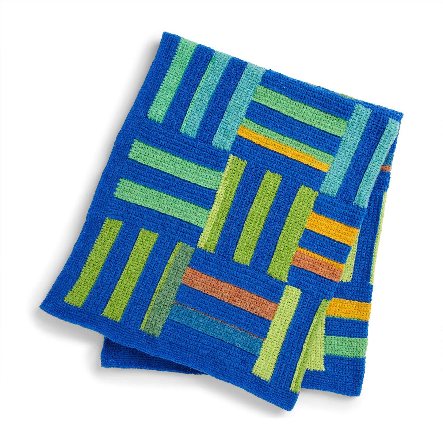 Caron Striping Squares Crochet Blanket (Digital Download)