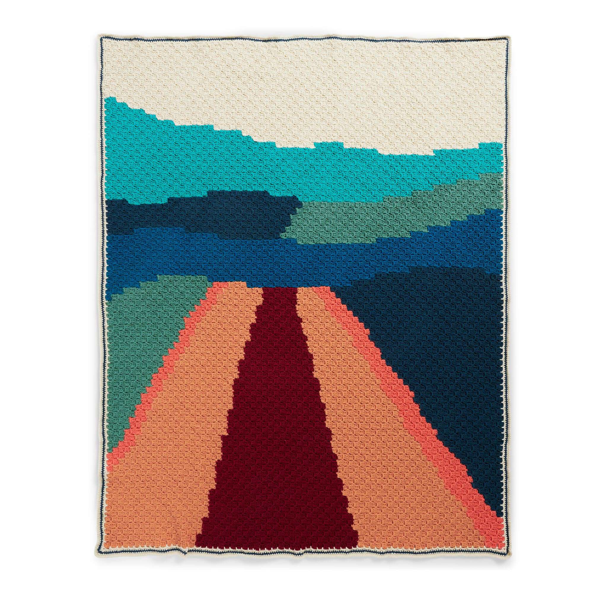 Caron the Road Ahead Crochet Blanket