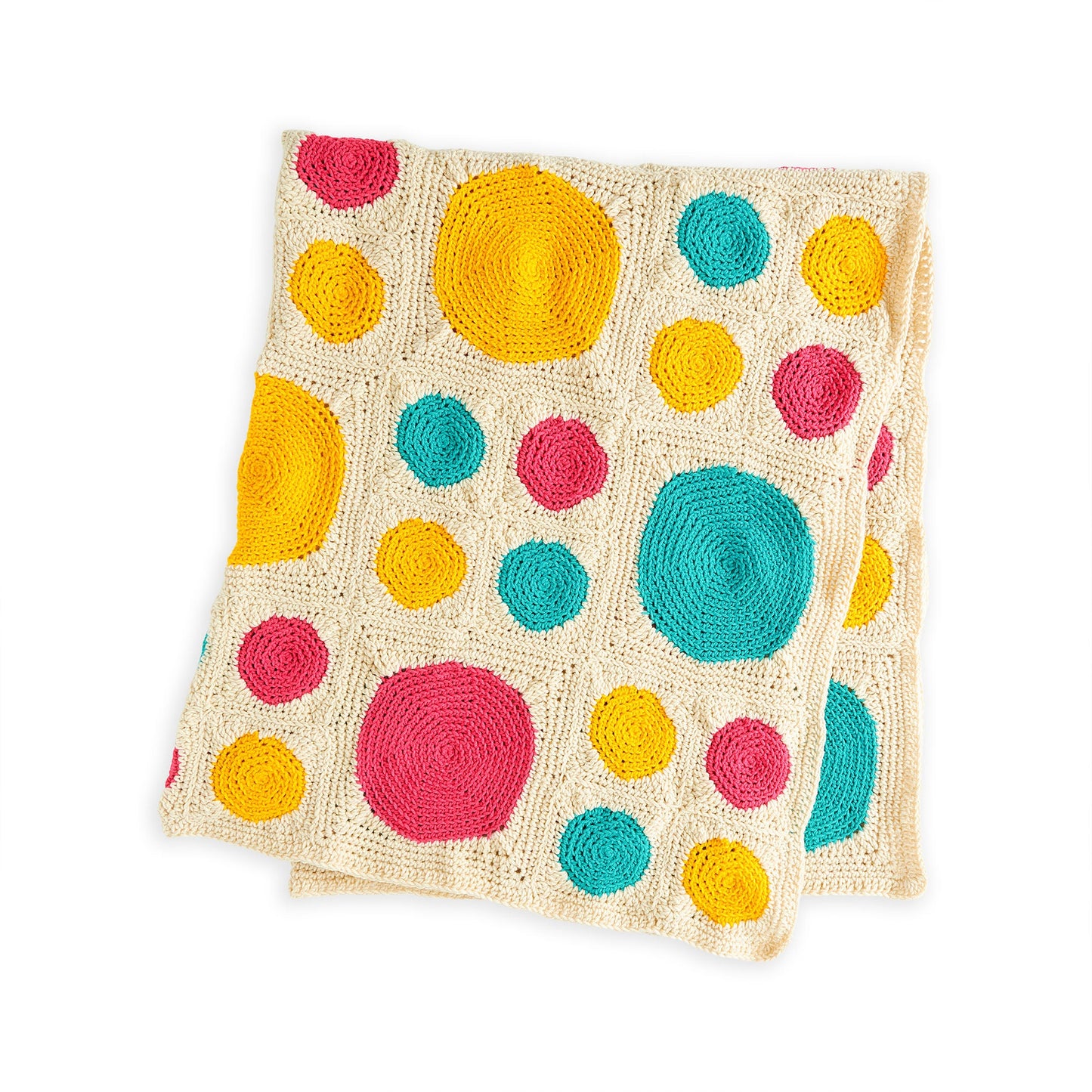 Caron Multi Dots Crochet Blanket (Digital Download)