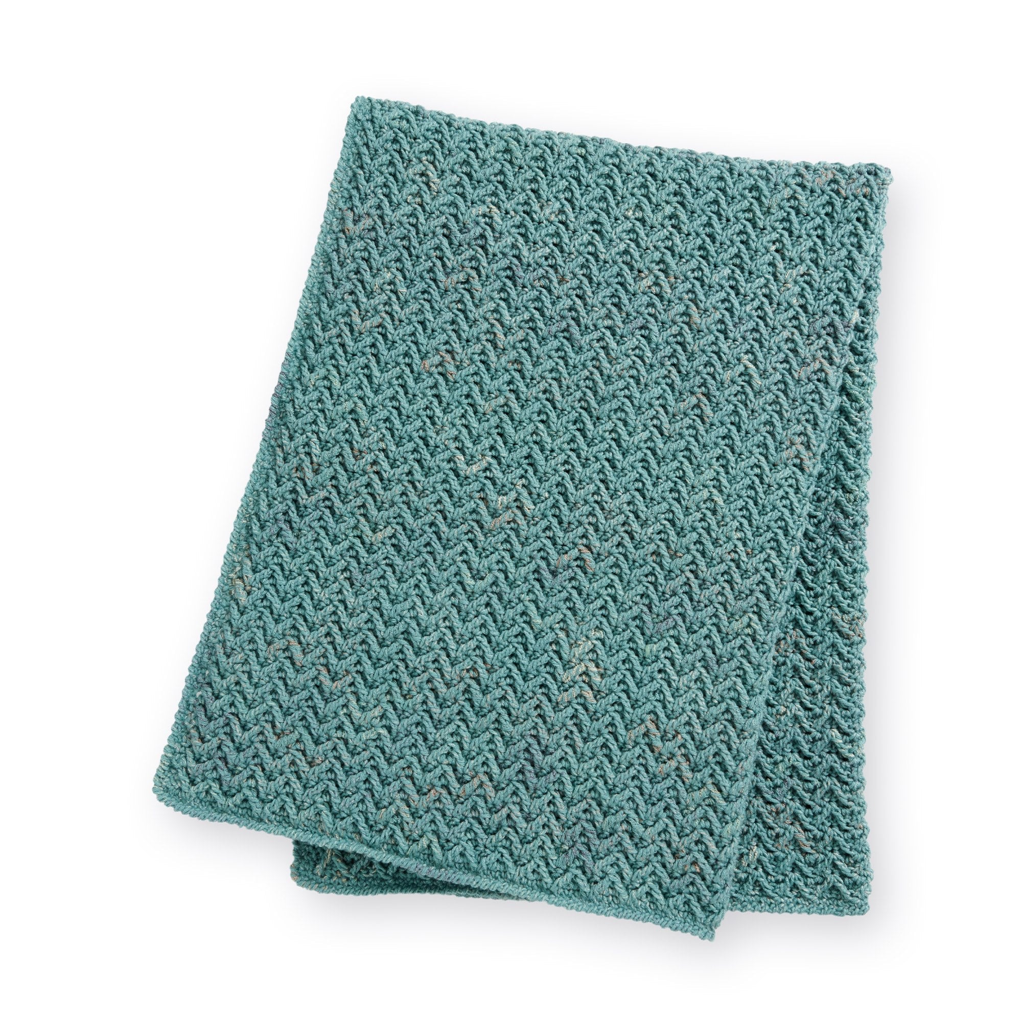 Caron Herringbone Texture Crochet Blanket (Digital Download)