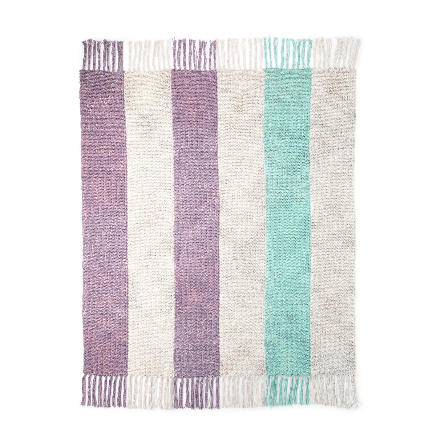 Caron Crochet Stripe Up Blanket (Digital Download)