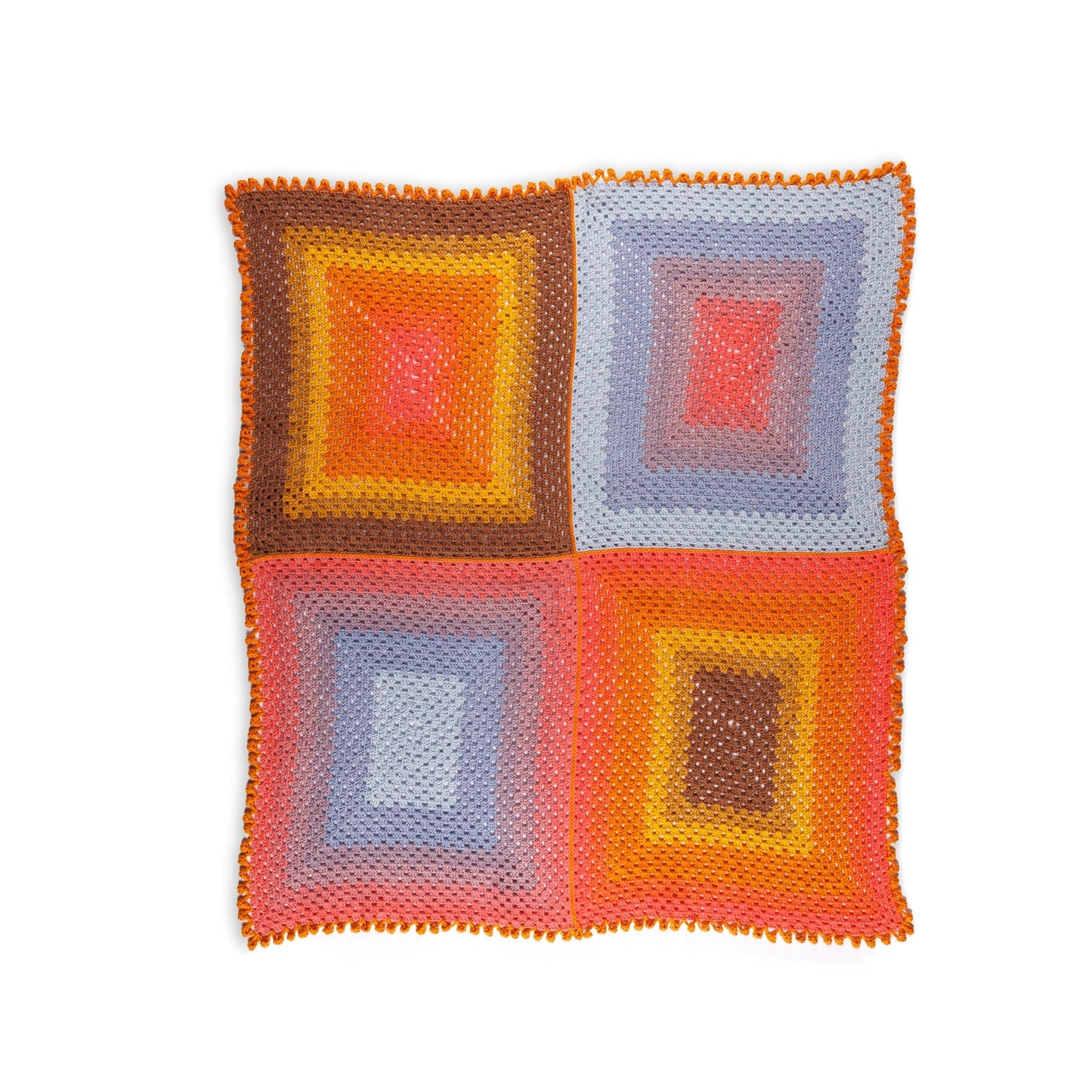 Caron Crochet Quadrant Granny Blanket