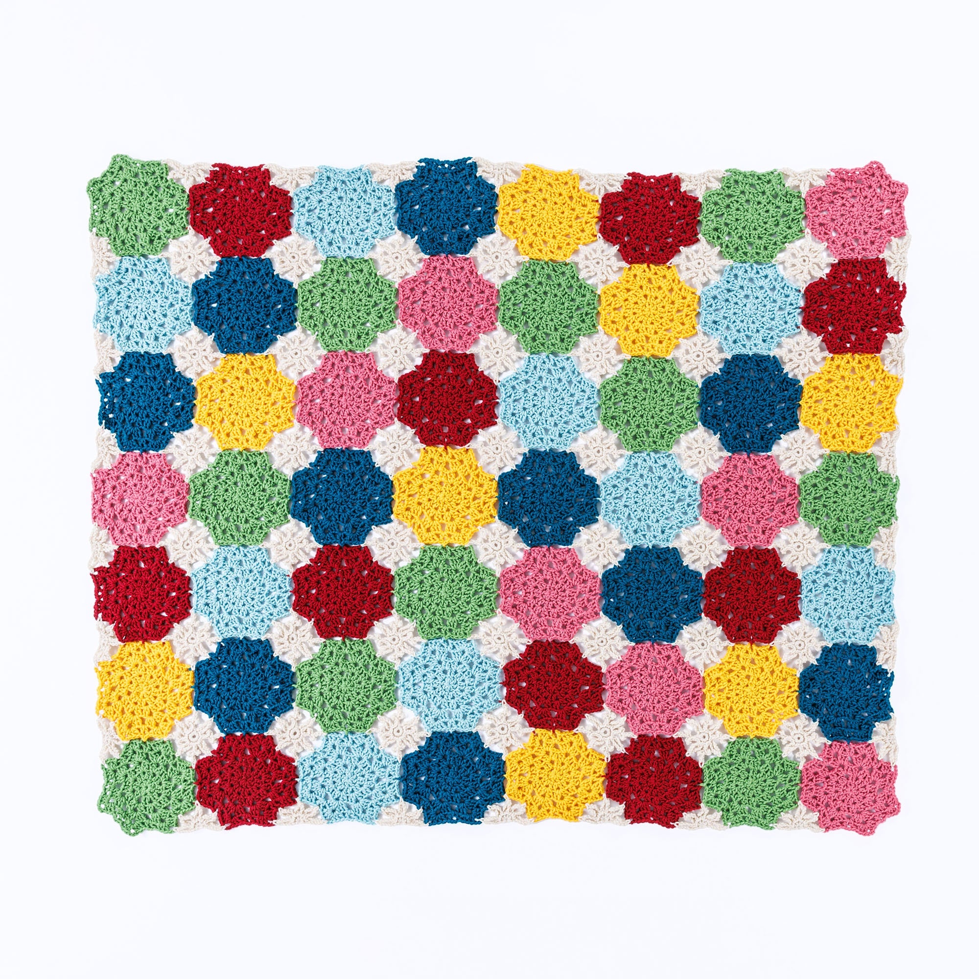 Caron Crochet Snowflake Blocks Blanket