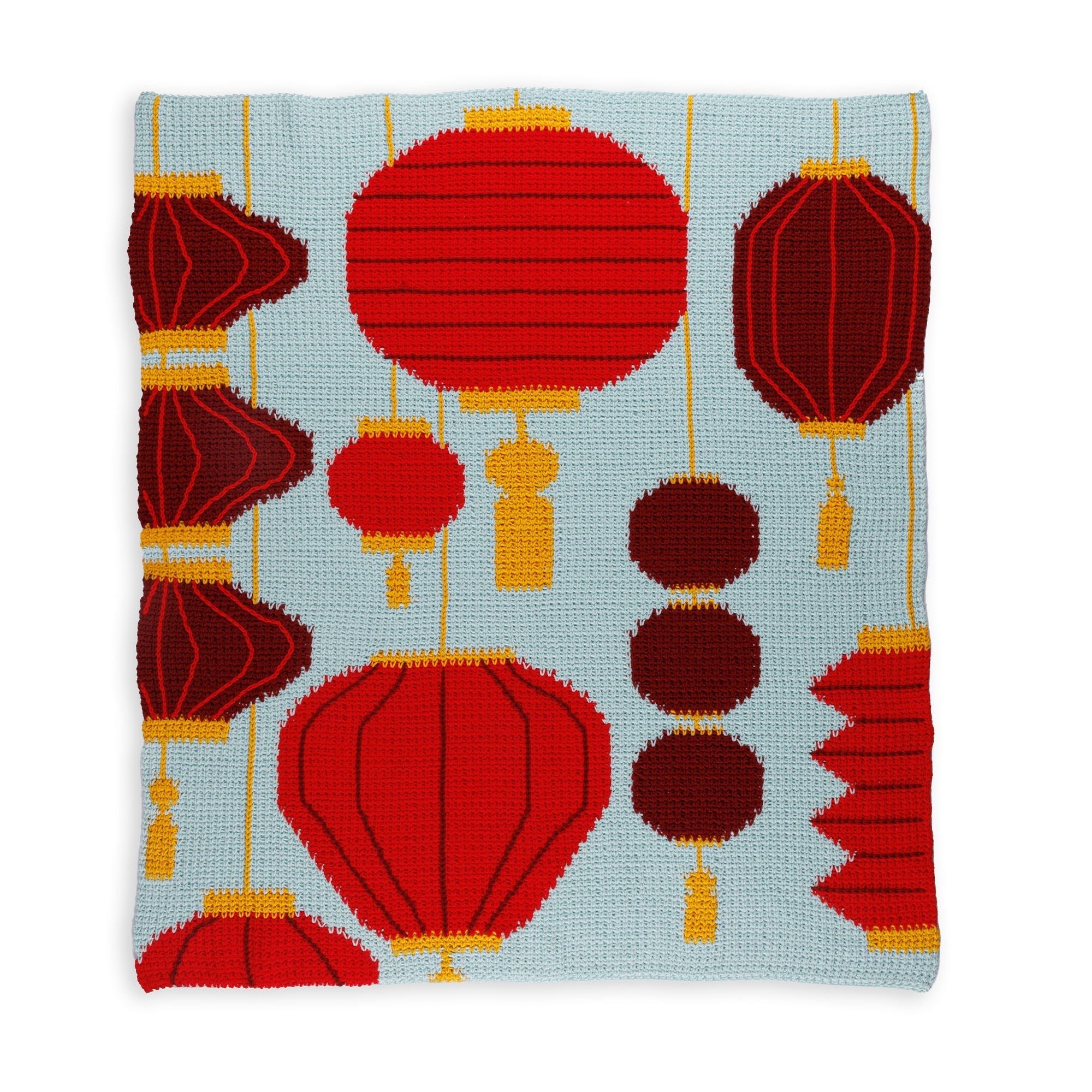 Caron Lunar Lanterns Crochet Blanket (Digital Download)