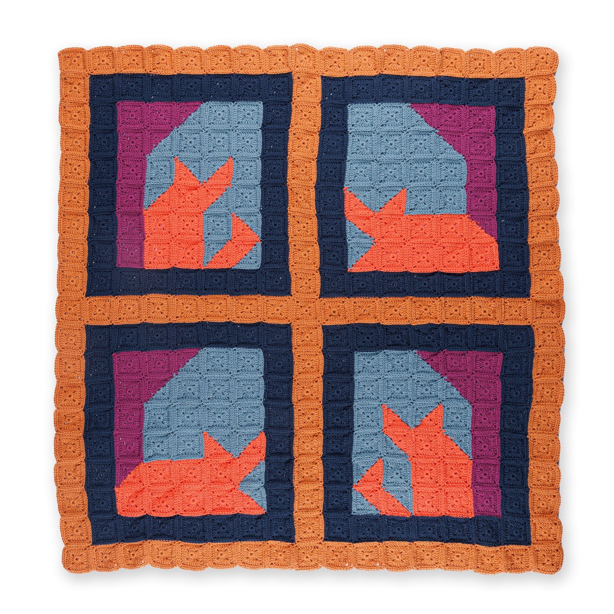 Caron Crochet Feline Framework Quilt