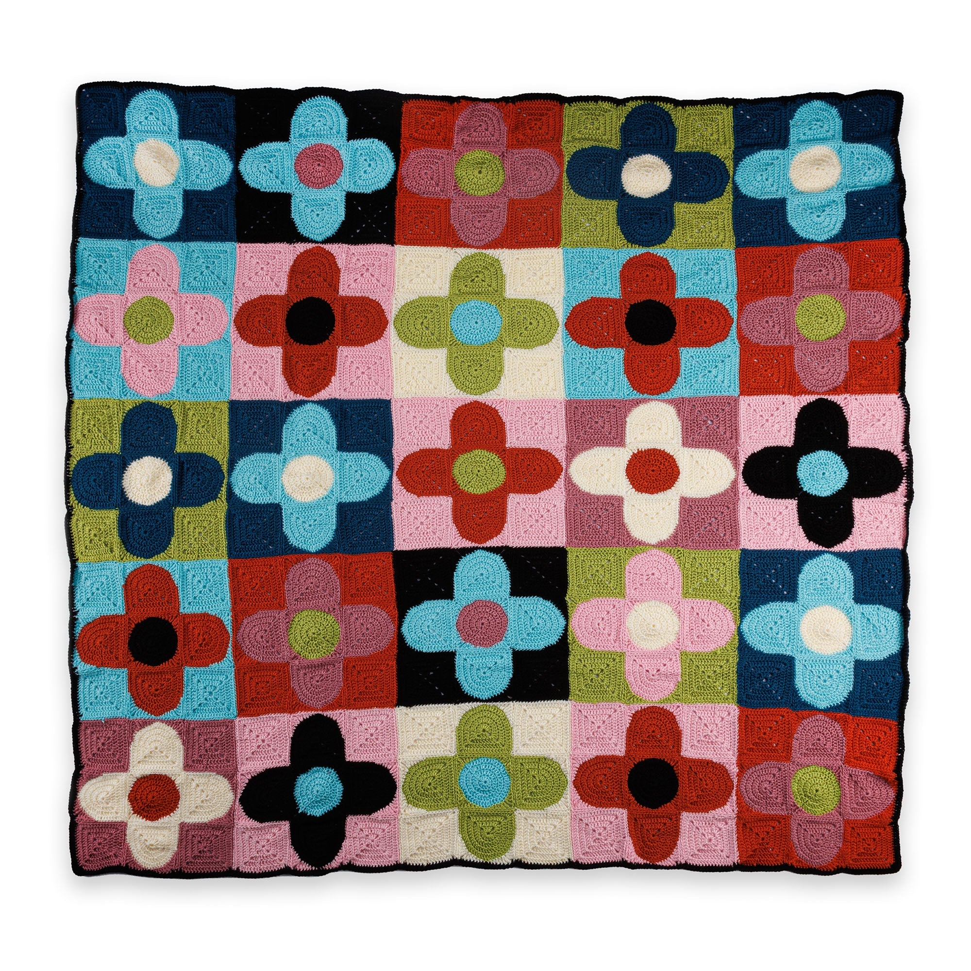 Caron Floral Flux Crochet Quilt
