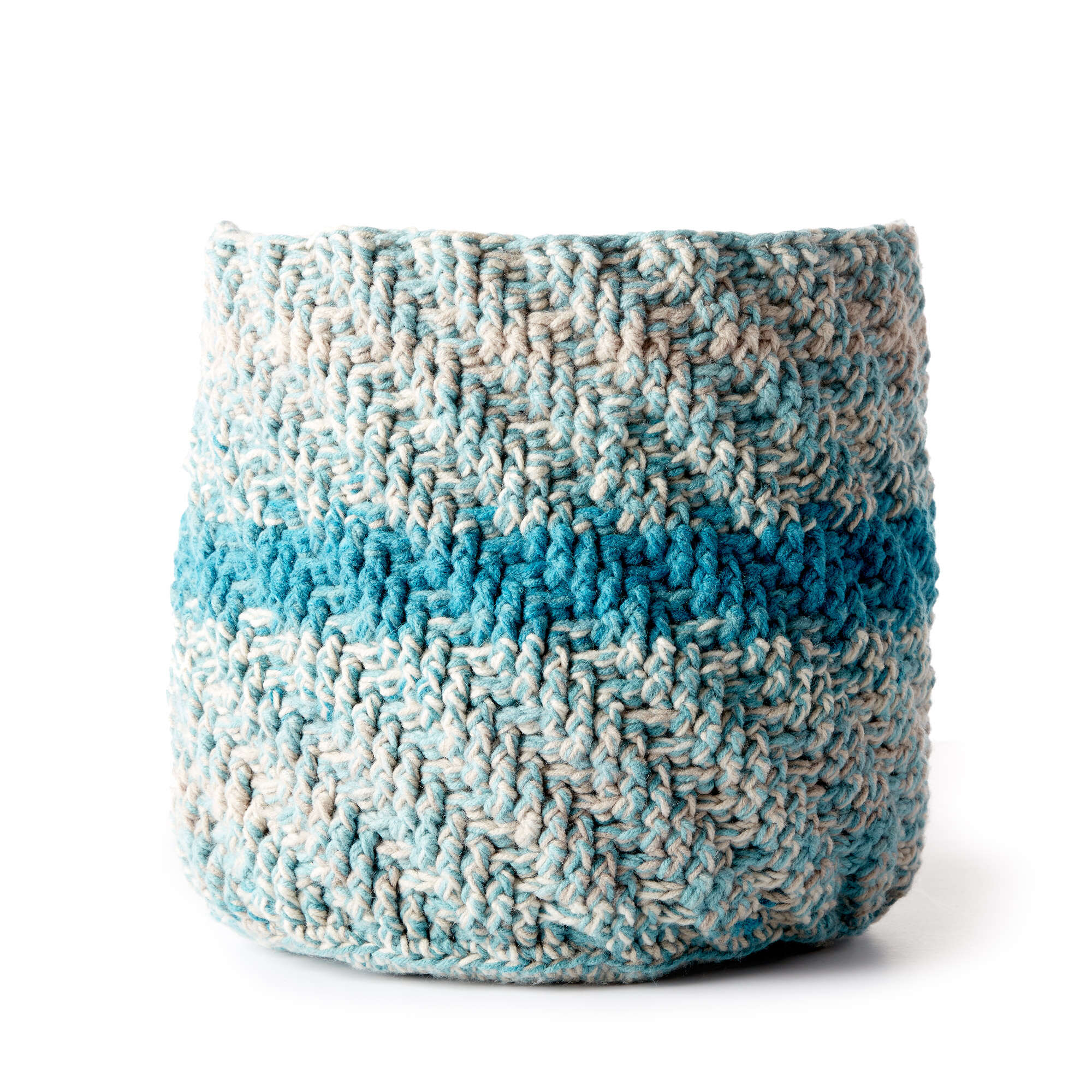 Caron Marled Crochet Basket (Digital Download)