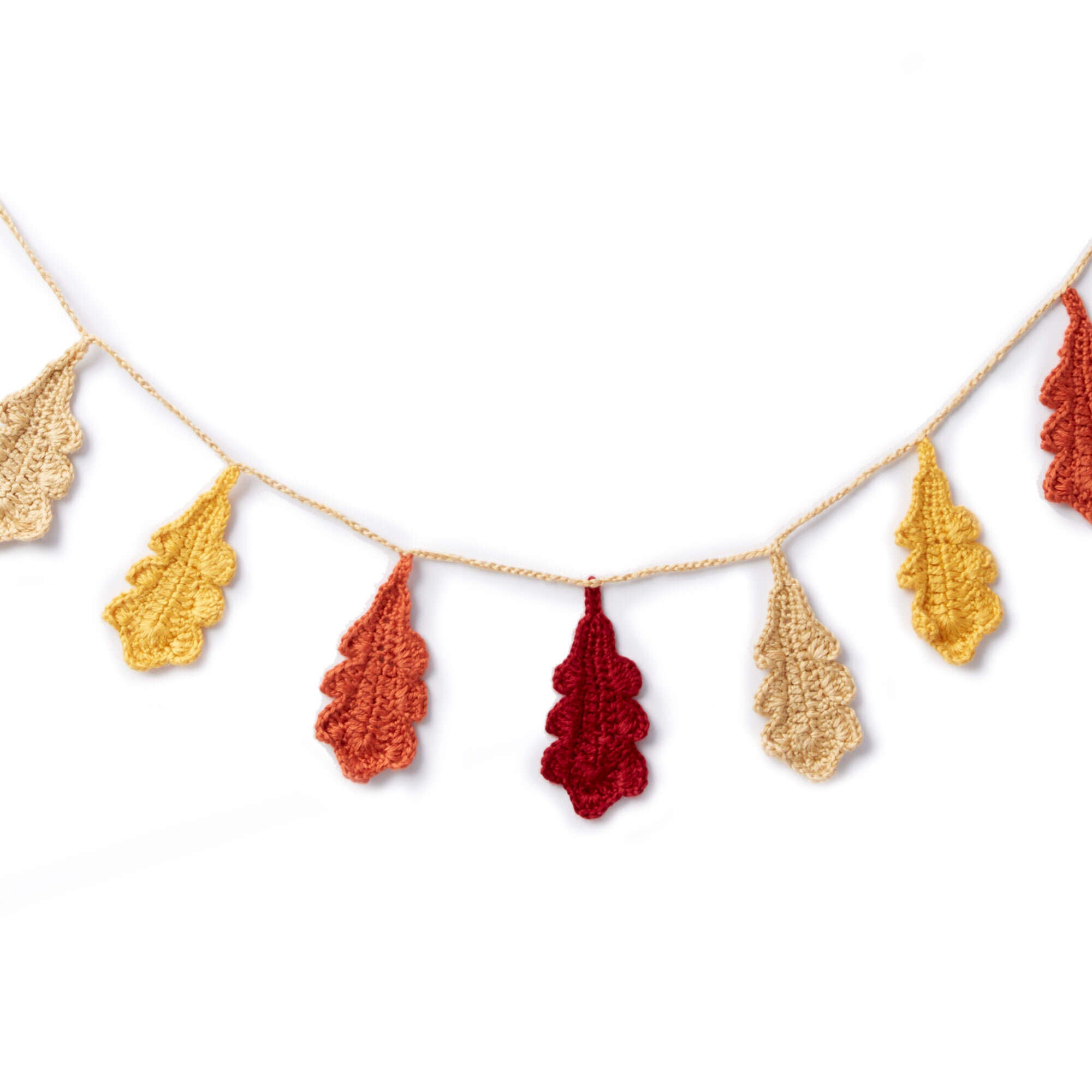 Caron Crochet Oak Leaf Garland (Digital Download)