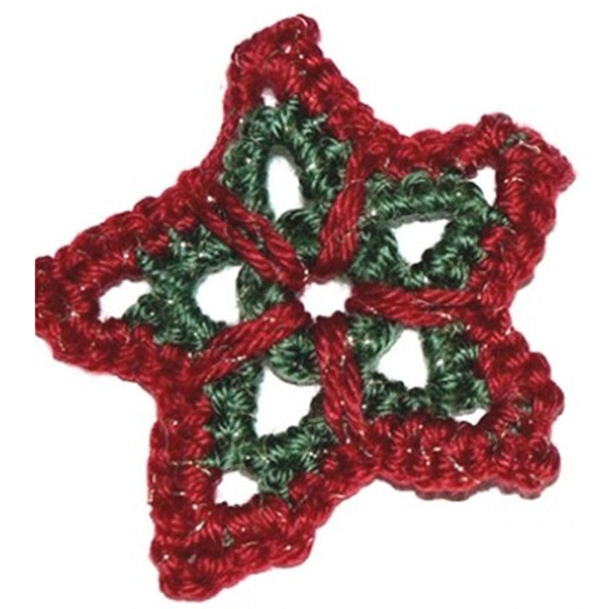 Caron Crochet Christmas Star Ornament (Digital Download)