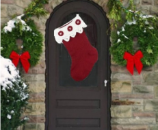 Caron Crochet Front Door Stocking (Digital Download)