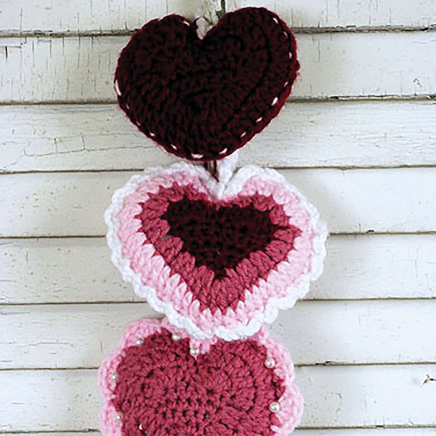 Caron Crochet Trio of Hearts (Digital Download)