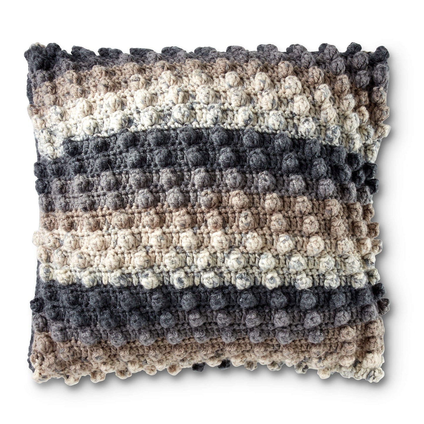 Caron Crochet Popcorn Pillow (Digital Download)