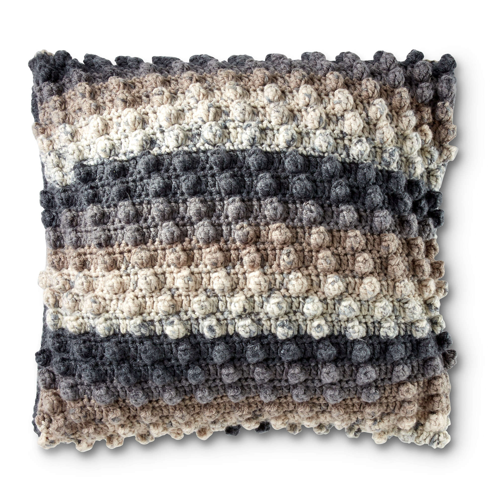 Caron Crochet Popcorn Pillow (Digital Download)