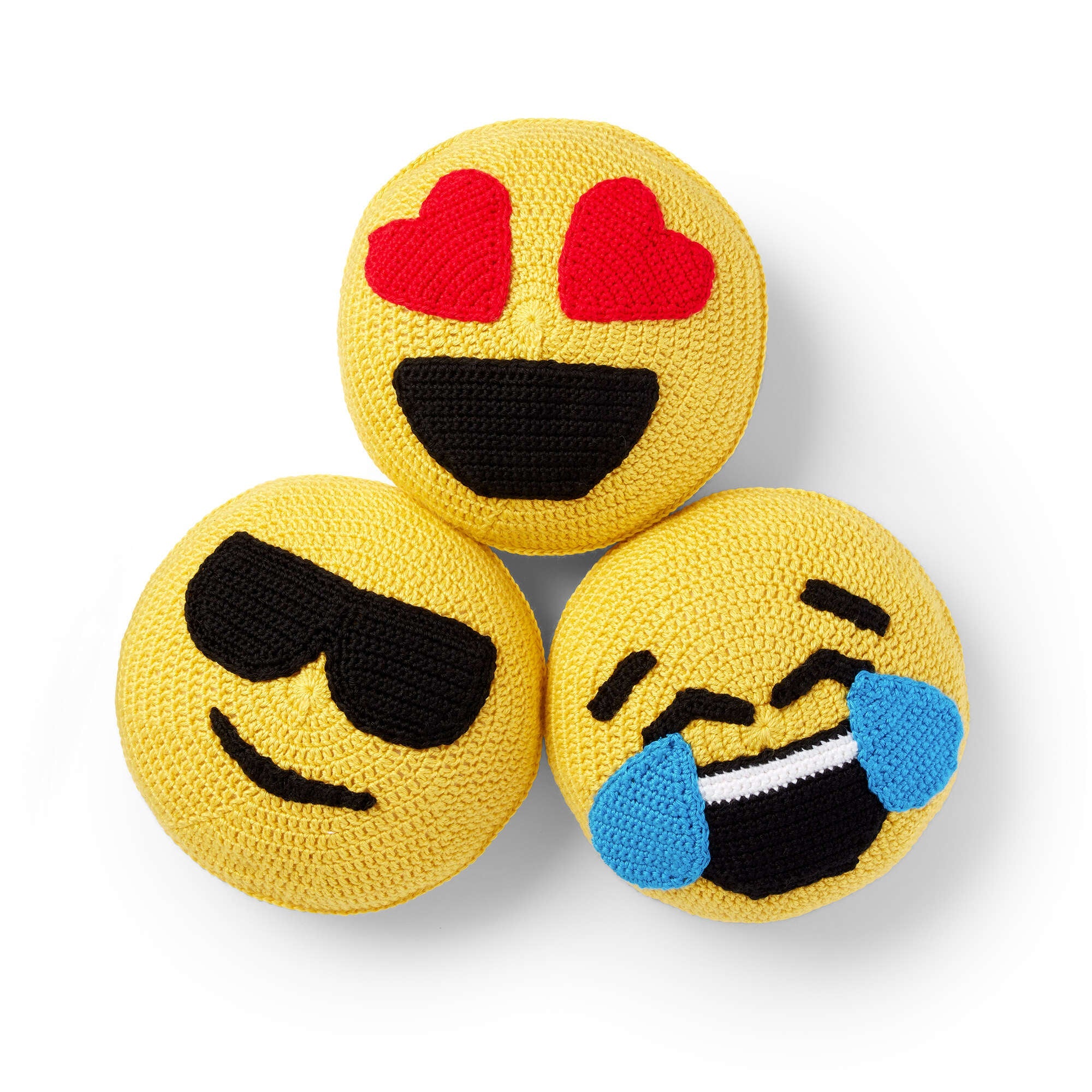 Caron Crochet Emoji Pillows (Digital Download)