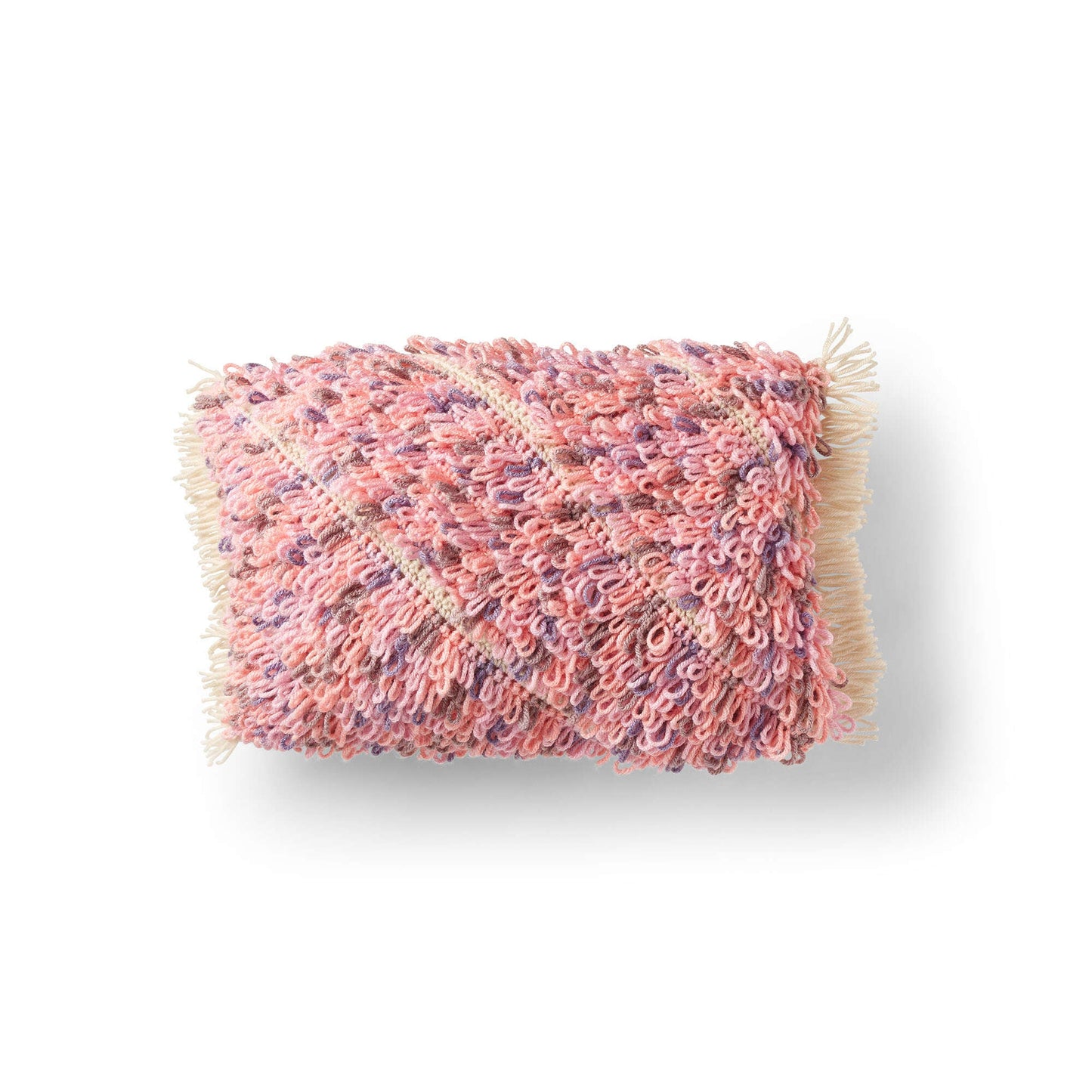 Caron Bias Loop Crochet Cushion (Digital Download)