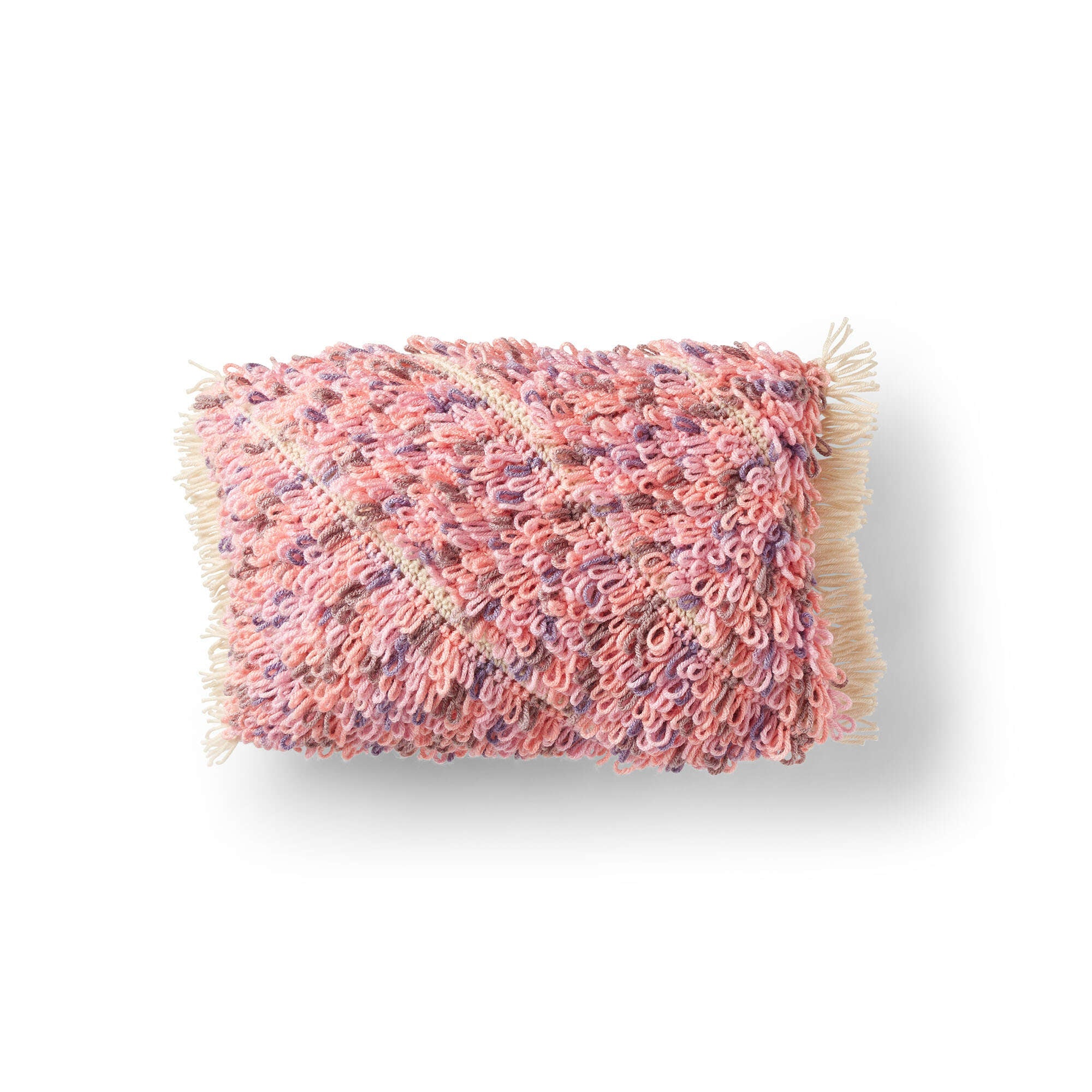 Caron Bias Loop Crochet Cushion (Digital Download)