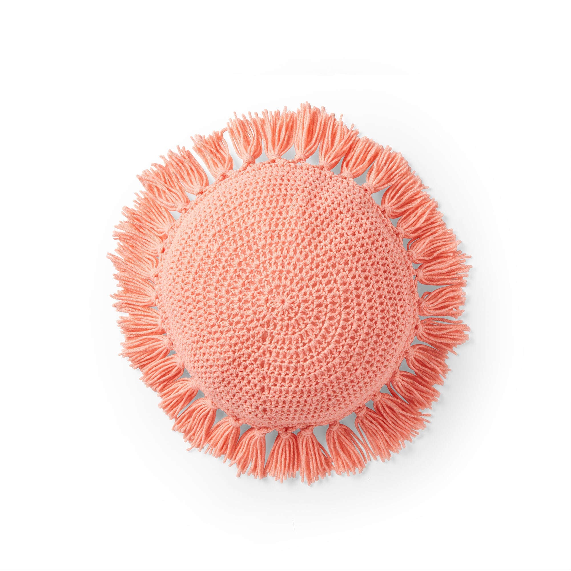 Caron Tassels All Around Crochet Pillow (Digital Download)