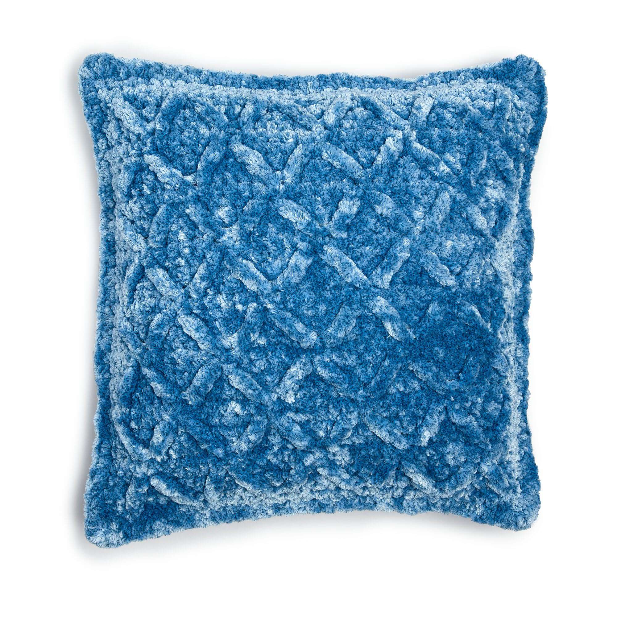 Caron Bernat Kiss Kiss Velvet Crochet Pillow (Digital Download)