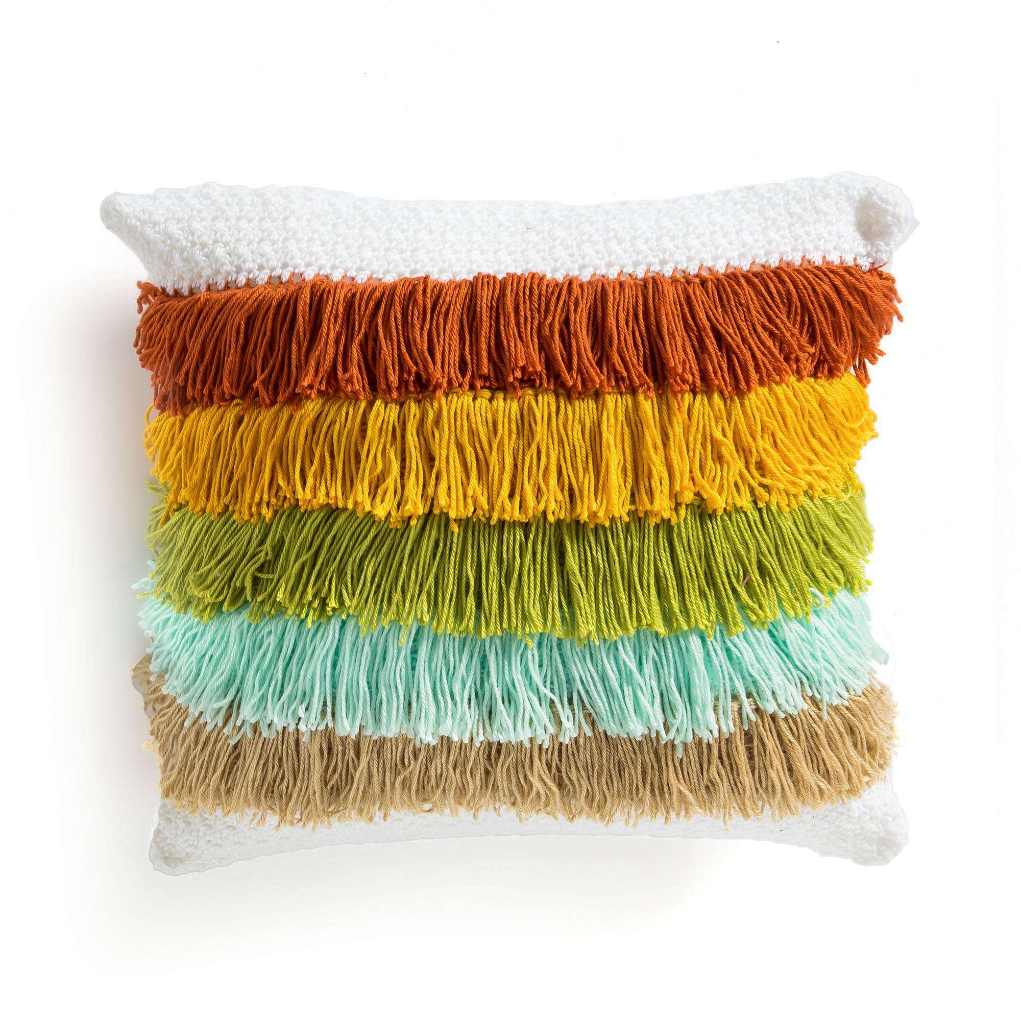 Caron Fabulous Fringe Crochet Pillow (Digital Download)