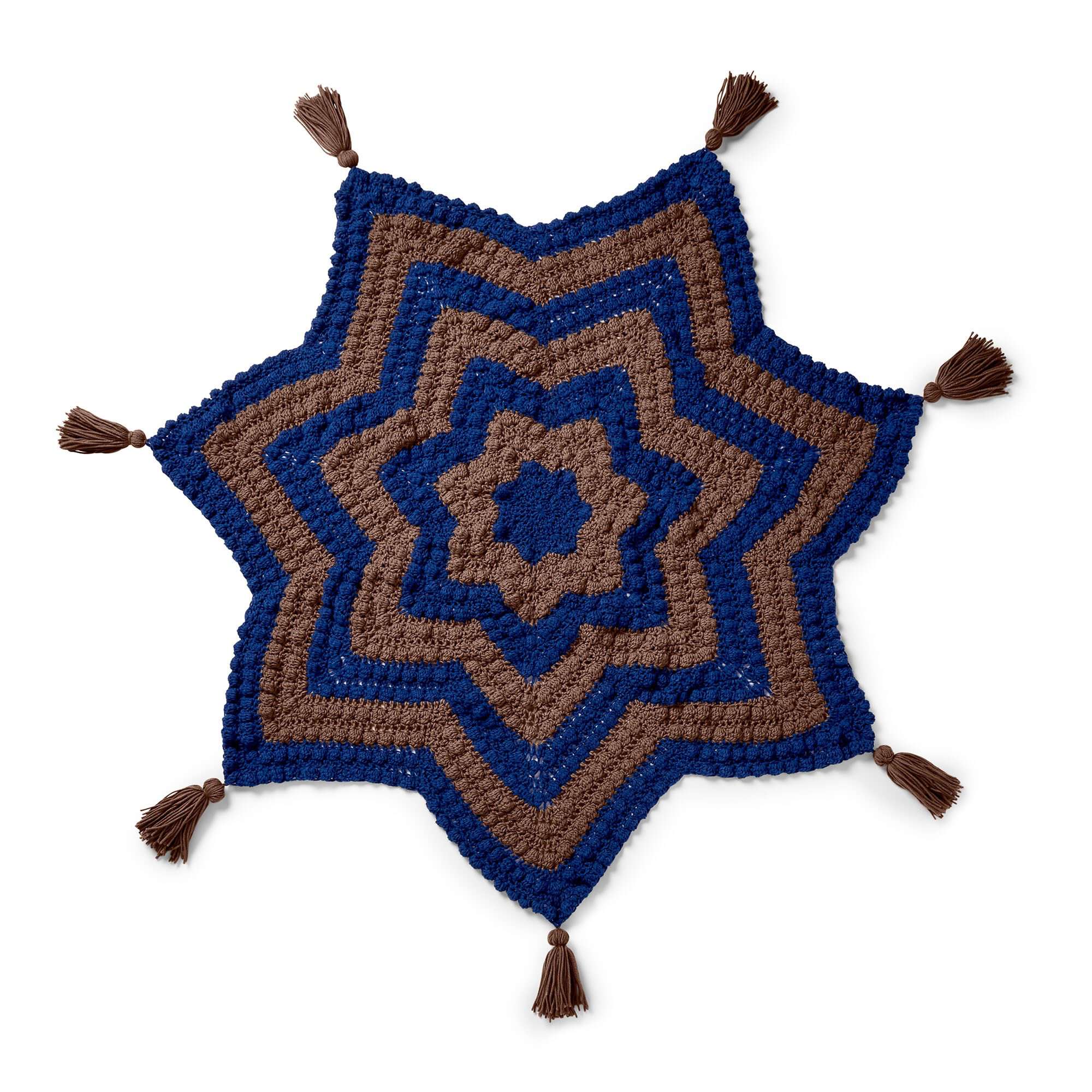 Caron From the Middle Crochet Bobble Throw (Digital Download)