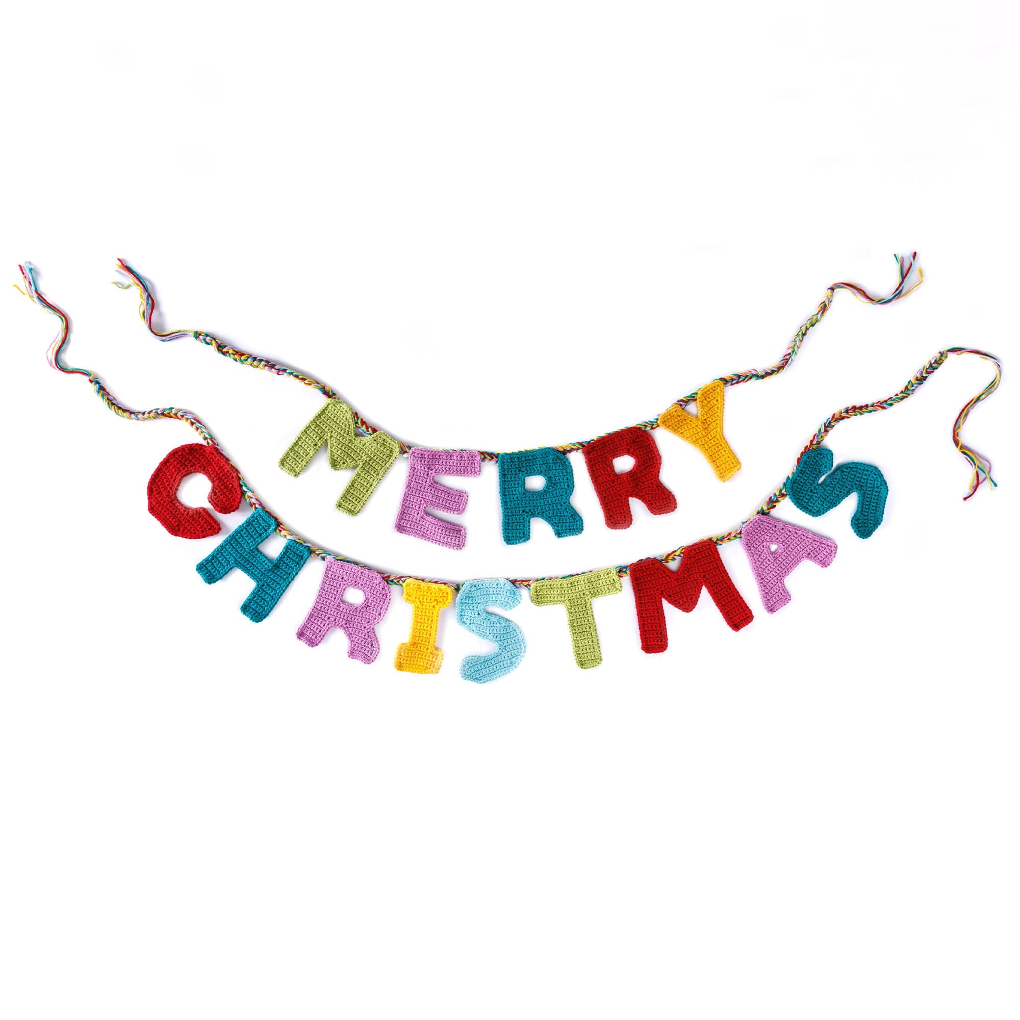 Caron Crochet Merry Christmas Garland (Digital Download)