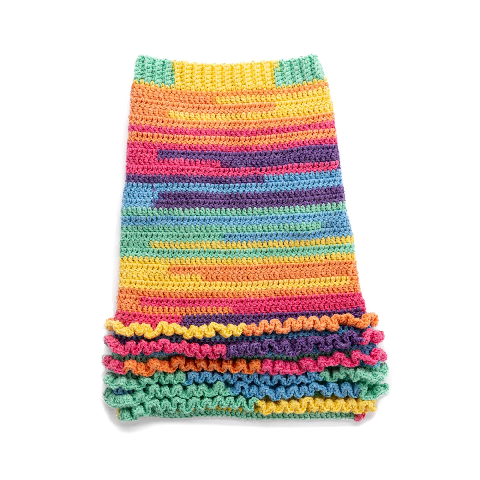Caron Ruffle Love Crochet Dog Coat (Digital Download)