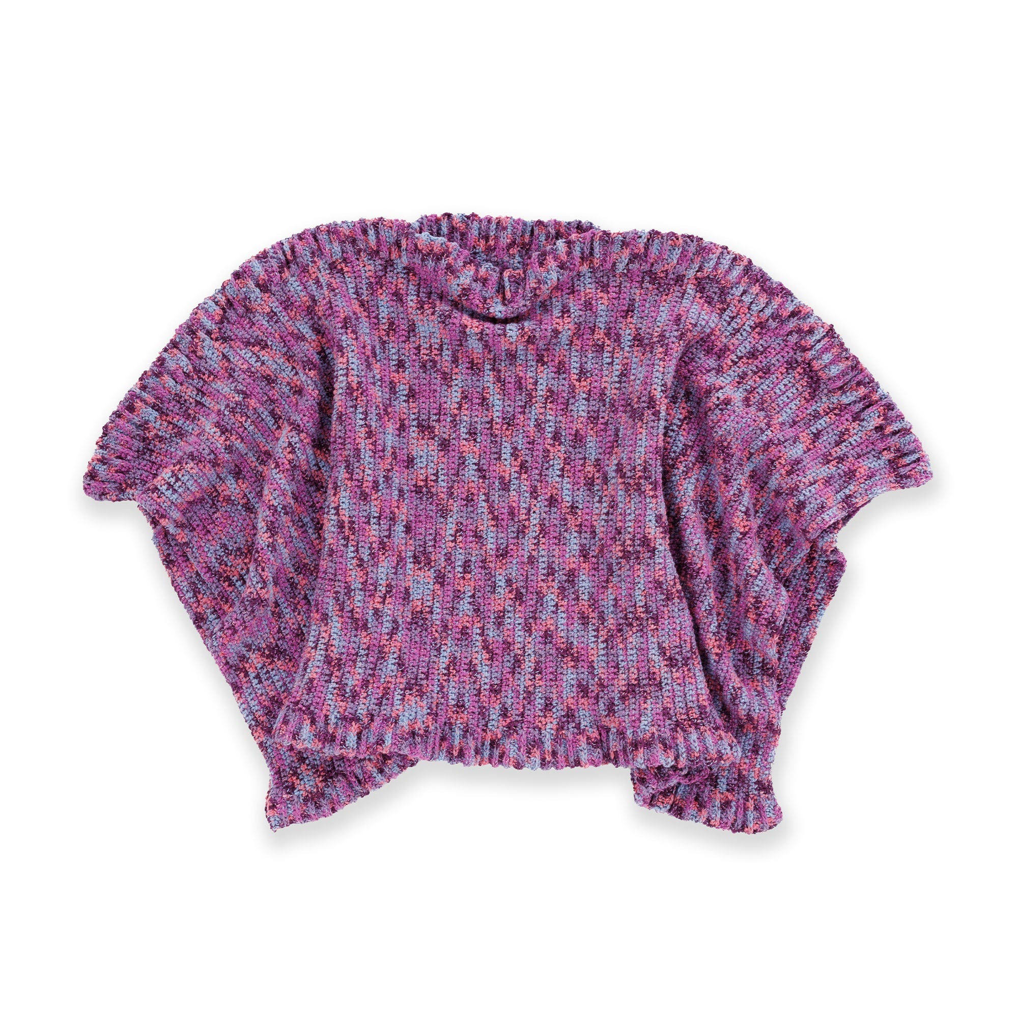 Caron Crochet Ponch It Up Poncho (Digital Download)