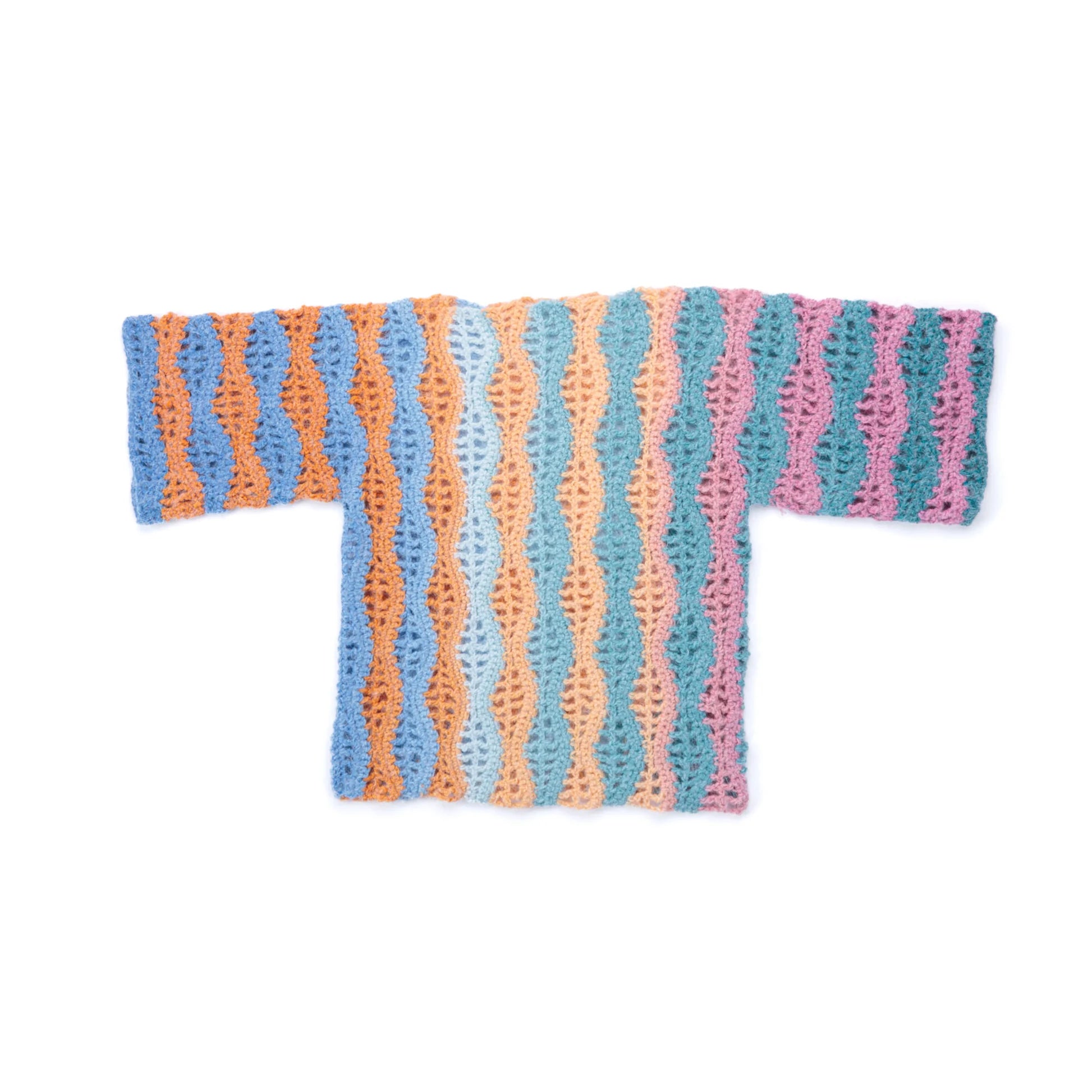 CROCHET PATTERN DOWNLOAD - Free Caron Side to Side Crochet Dolman Pattern, XS/S