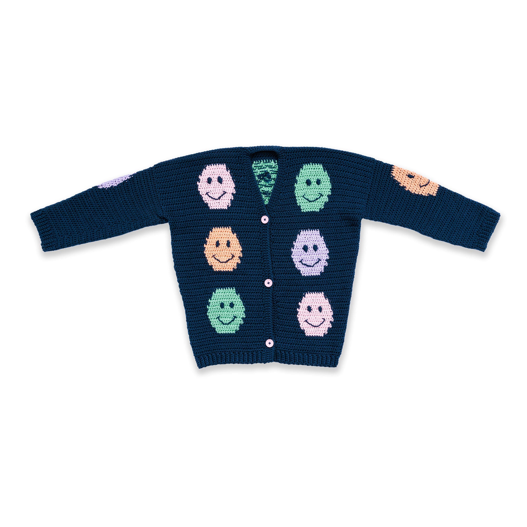 Caron Crochet Big Smiles Big Cardigan