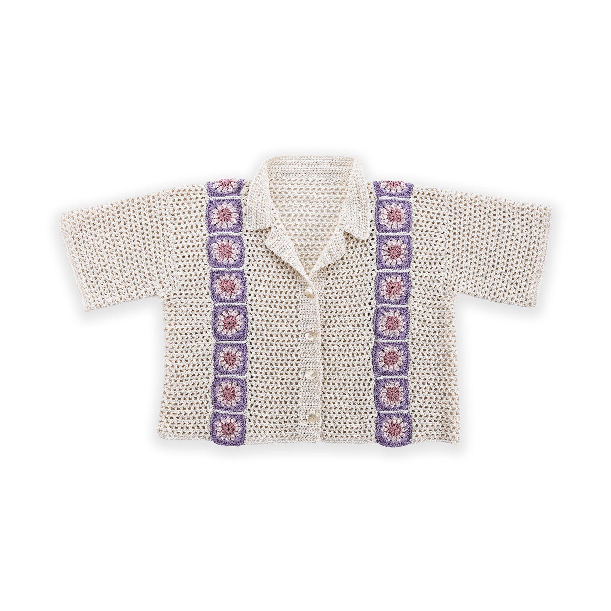 Crochet Cabana Shirt With Detail