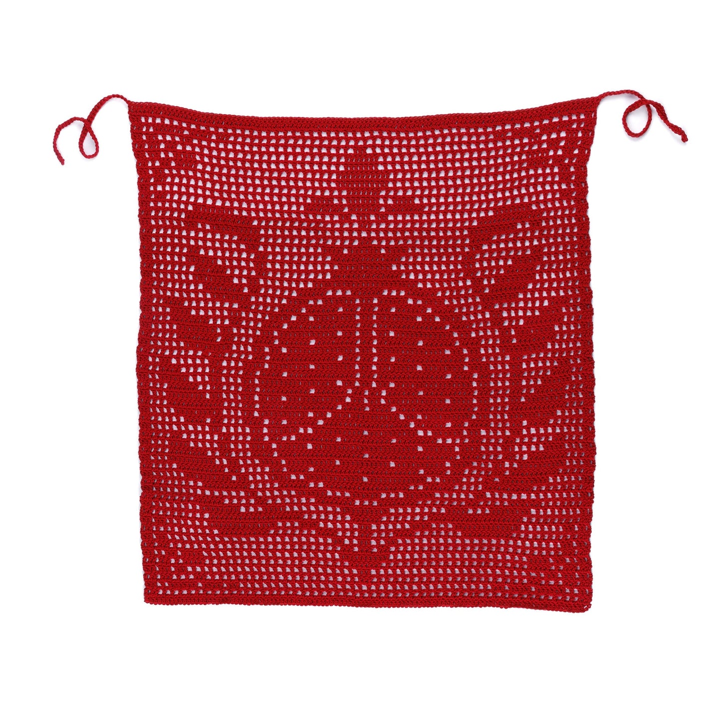 Caron Filet Crochet Pomegranate Apron (Digital Download)