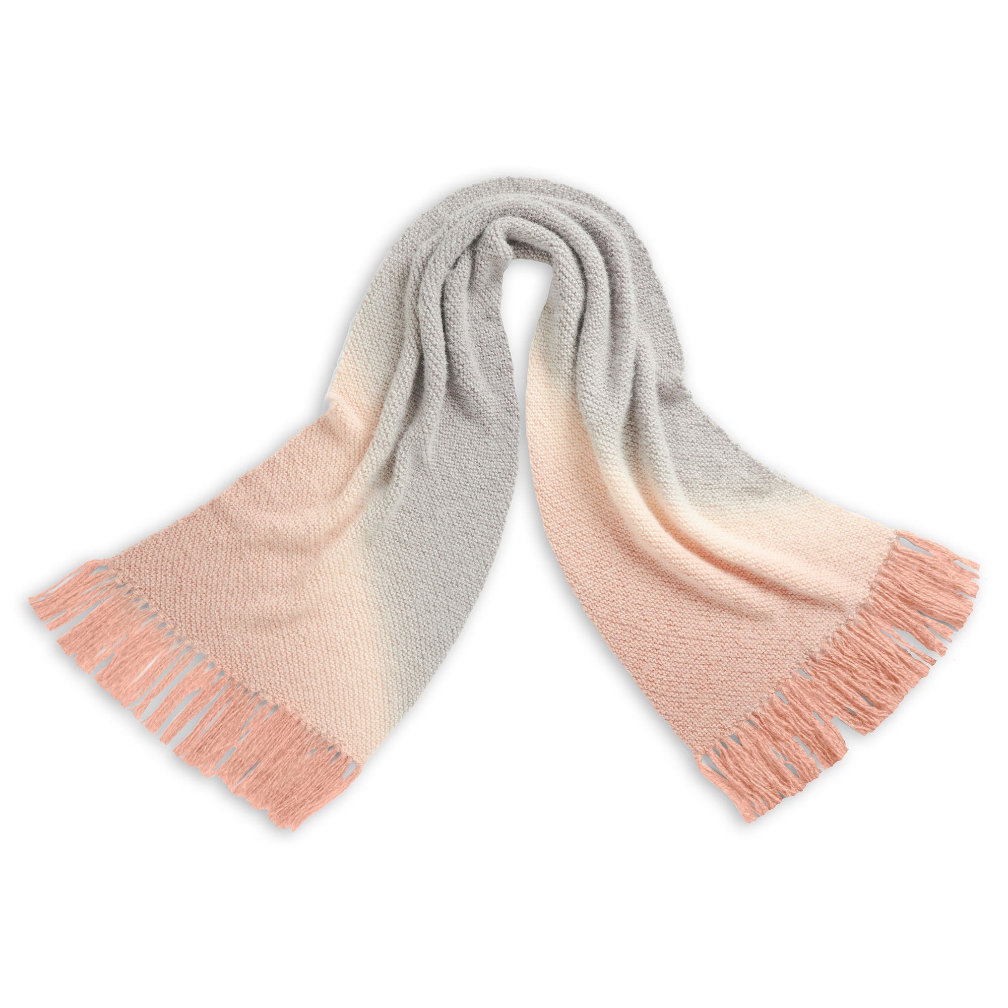 Caron Winter Time Bias Knit Wrap