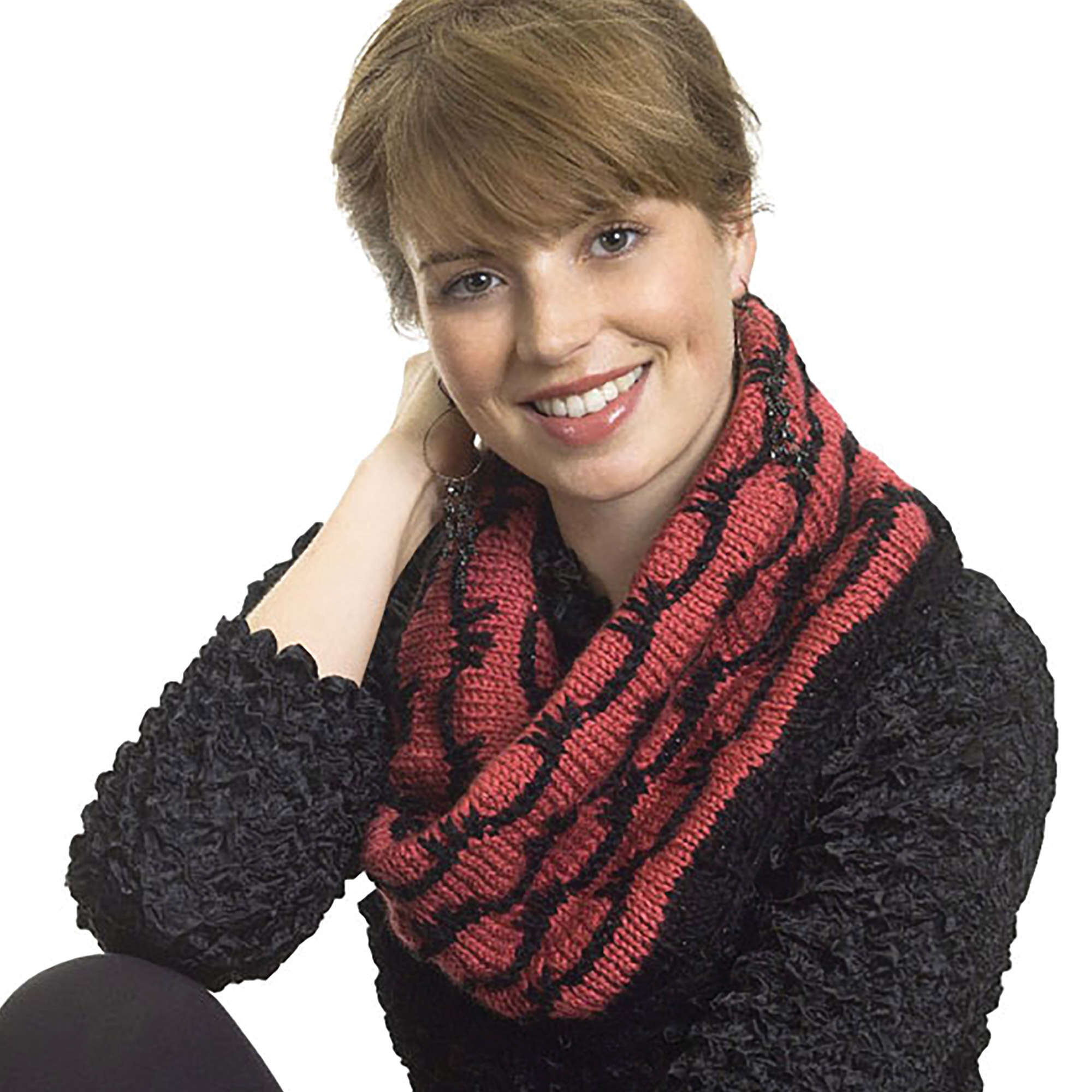 Caron Knit Glam Cowl (Digital Download)