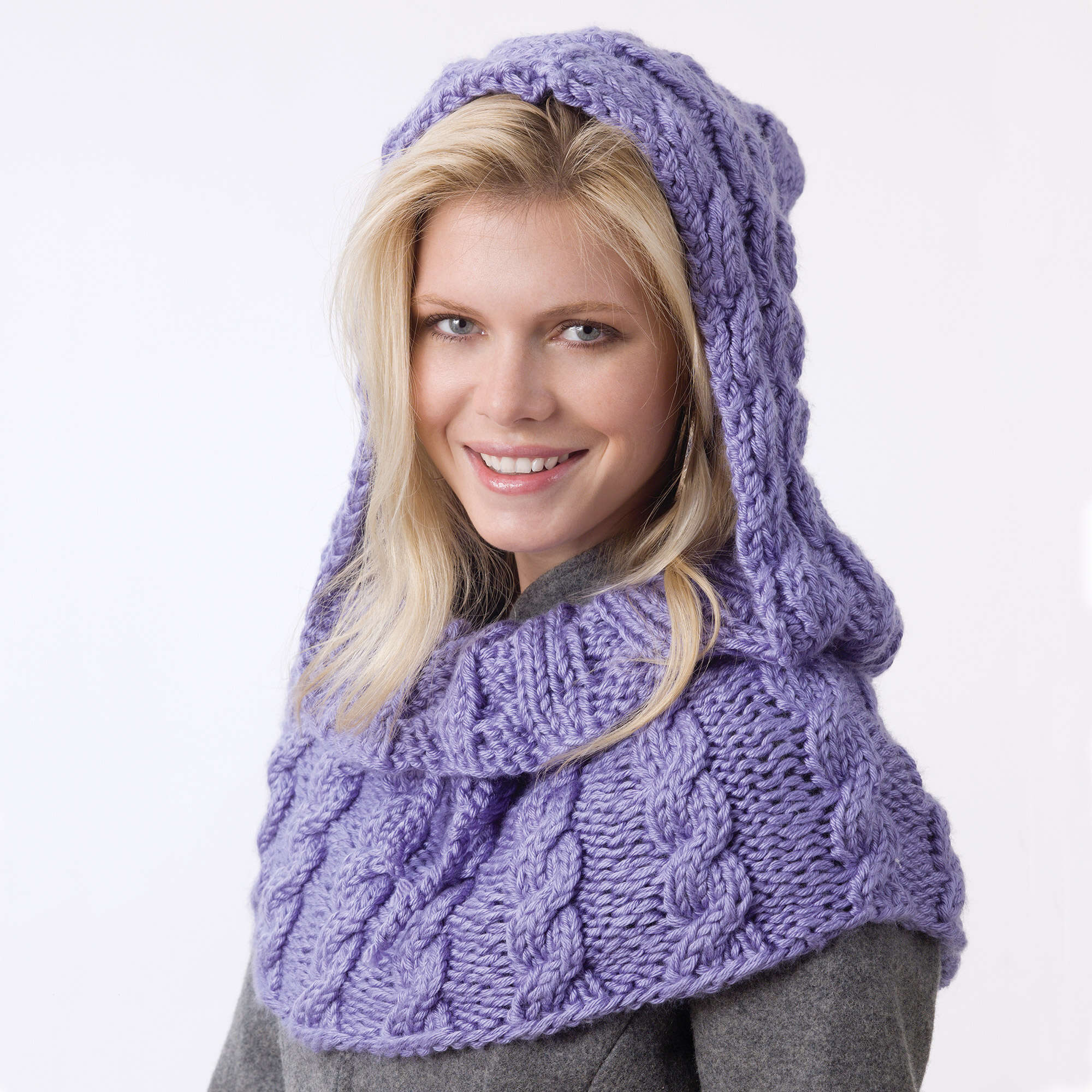 Caron Knit Shoulder Hoodie (Digital Download)